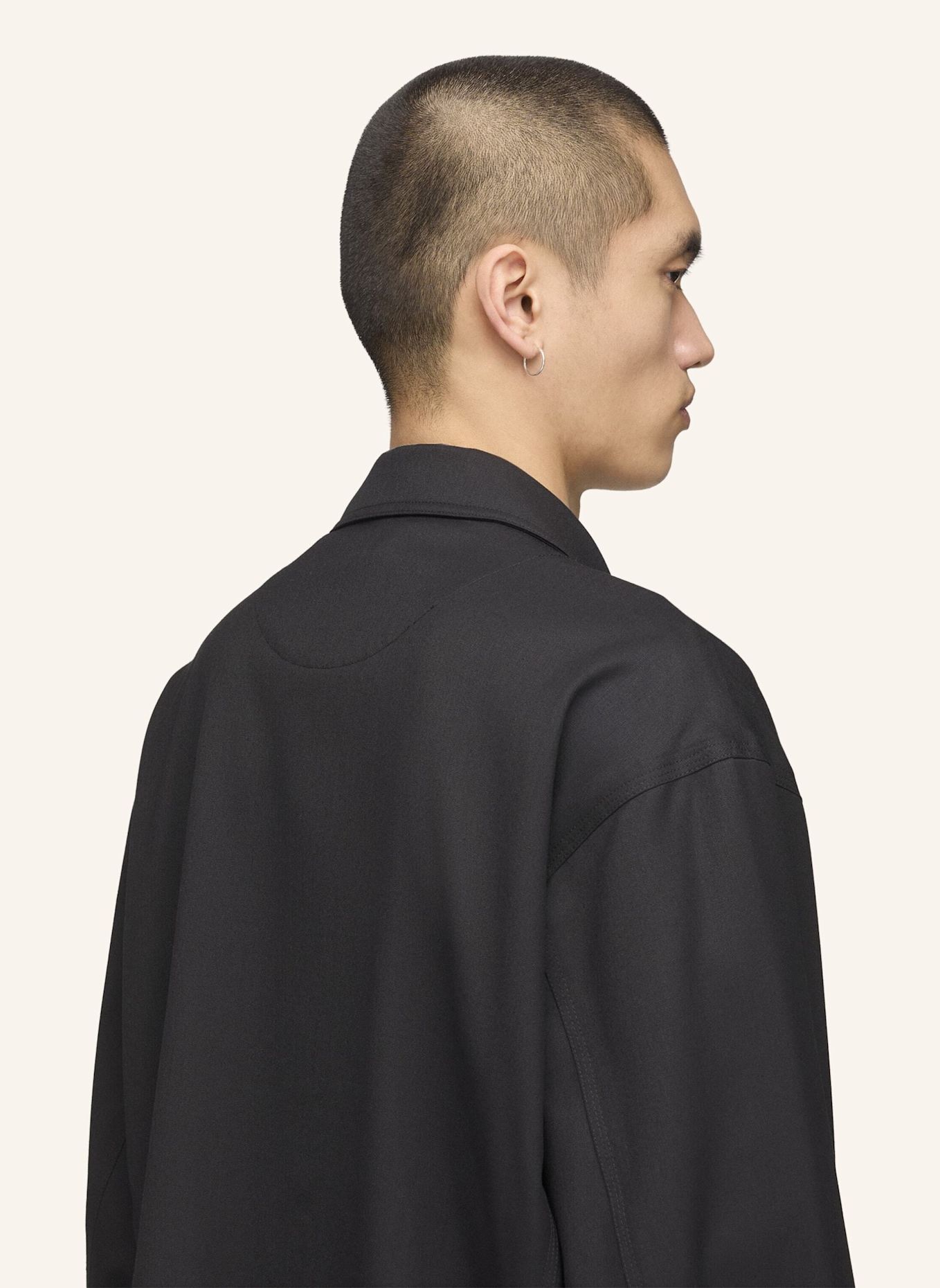 Y-3 Y-3 BLOUSON, WOLLE: SCHWARZ