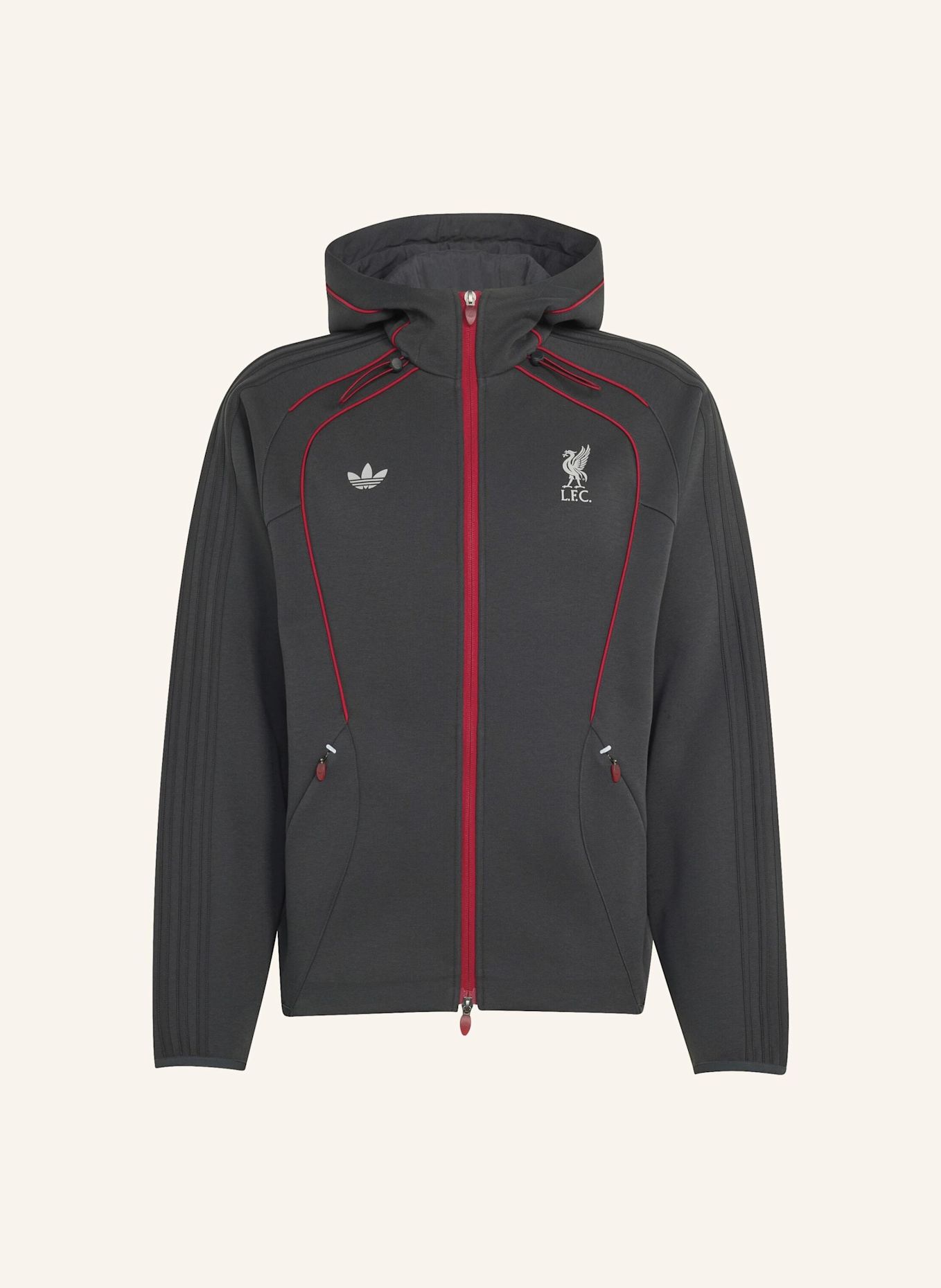 adidas Originals FC LIVERPOOL 26/27 ORIGINALS TEAMGEIST 26 JACKE: GRAU