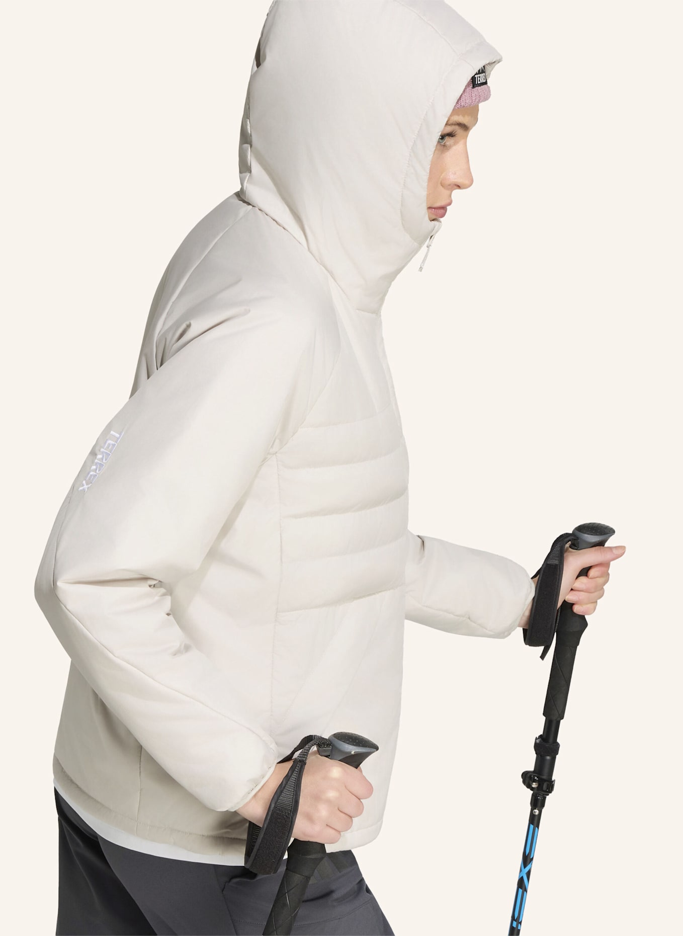 adidas TERREX TERREX MULTI CLIMAWARM KAPUZENJACKE, ISOLIERT: BEIGE