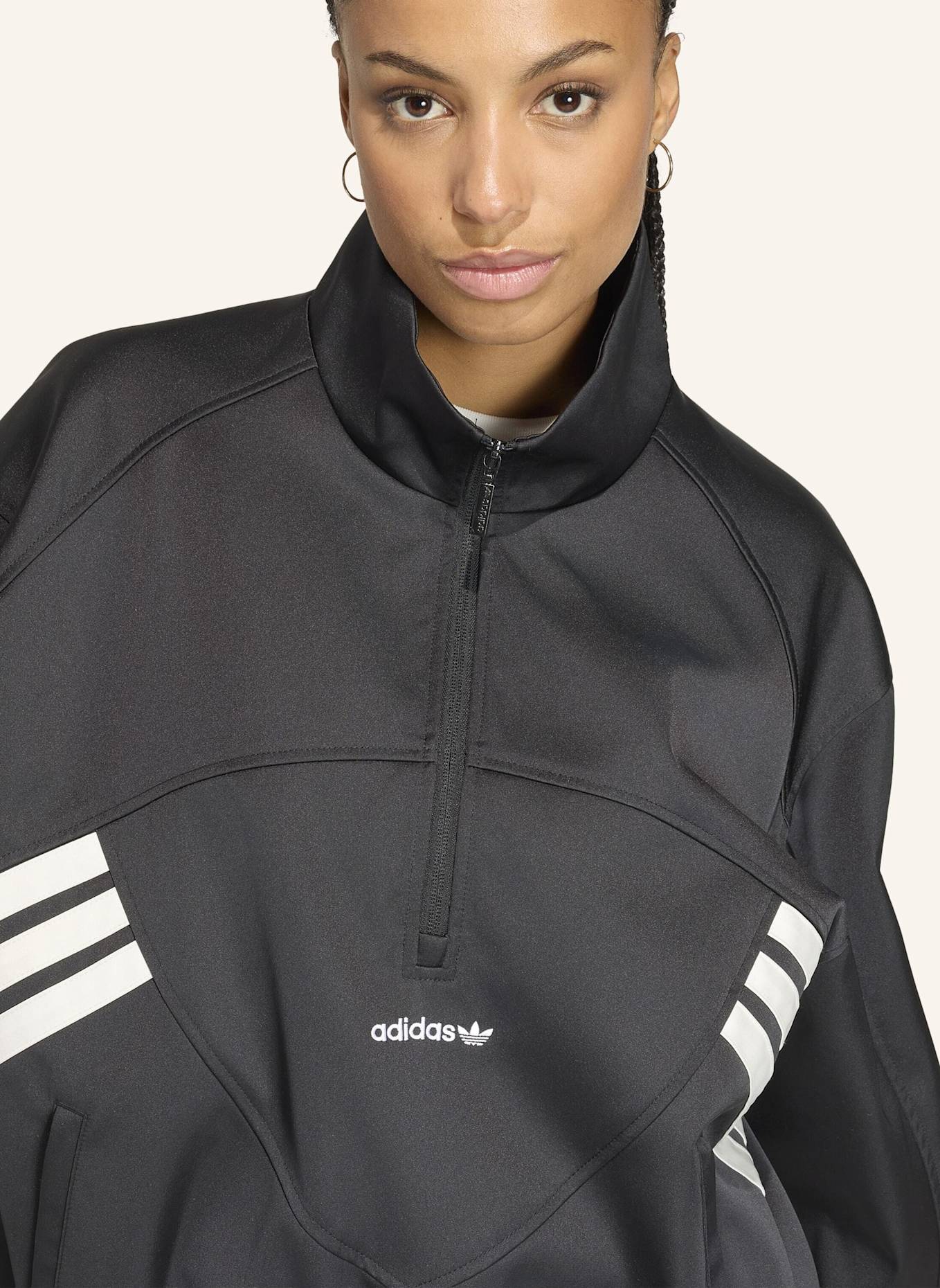 adidas Originals MUNICH 93 ORIGINALS ZIP-HOODIE: SCHWARZ