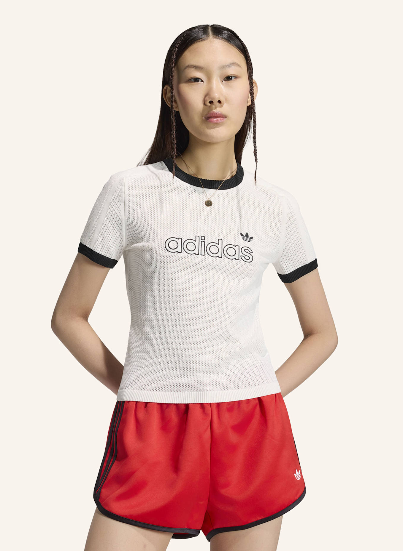 adidas Originals T-Shirt CALI: WEISS/ SCHWARZ