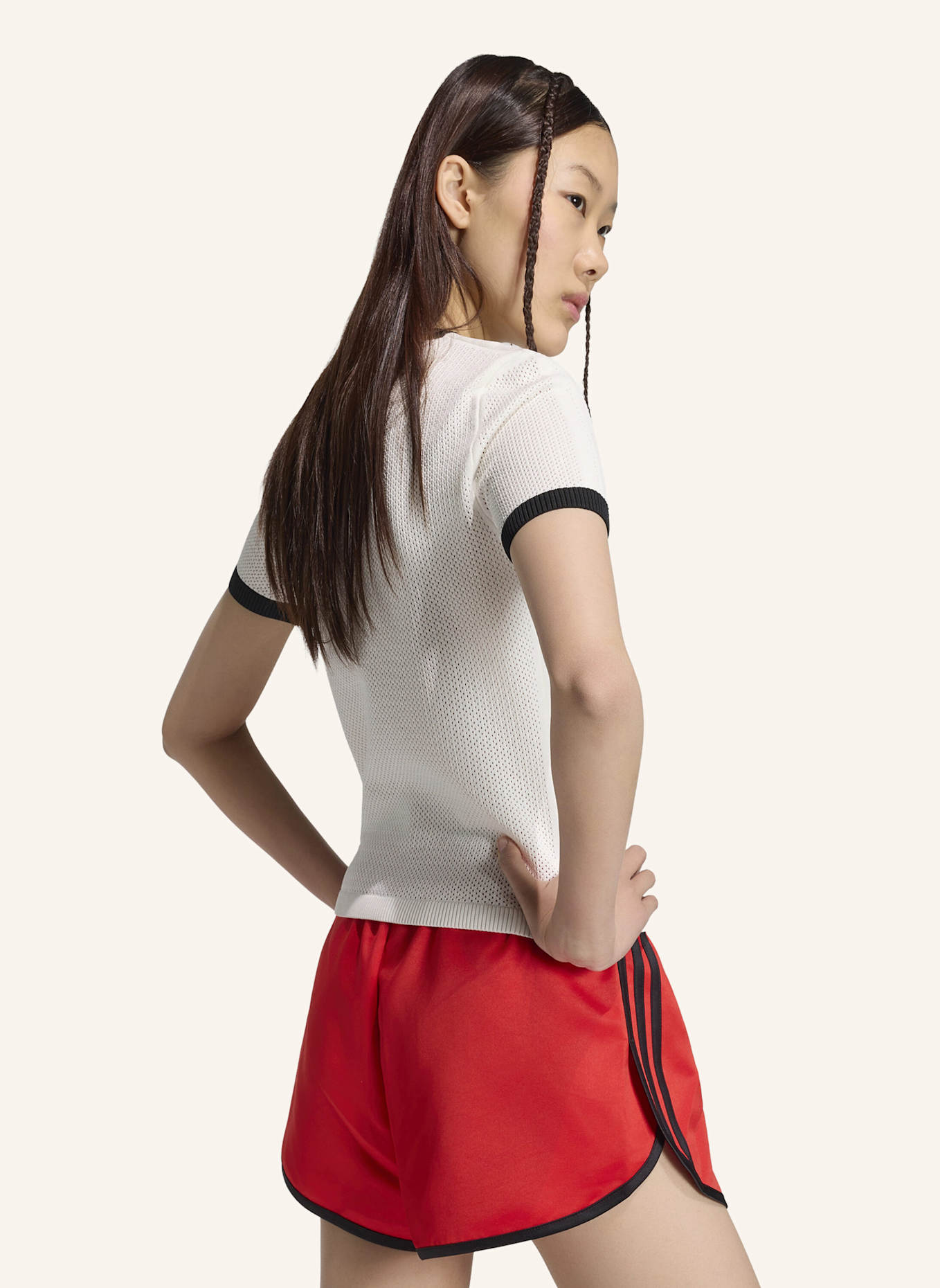 adidas Originals T-Shirt CALI: WEISS/ SCHWARZ