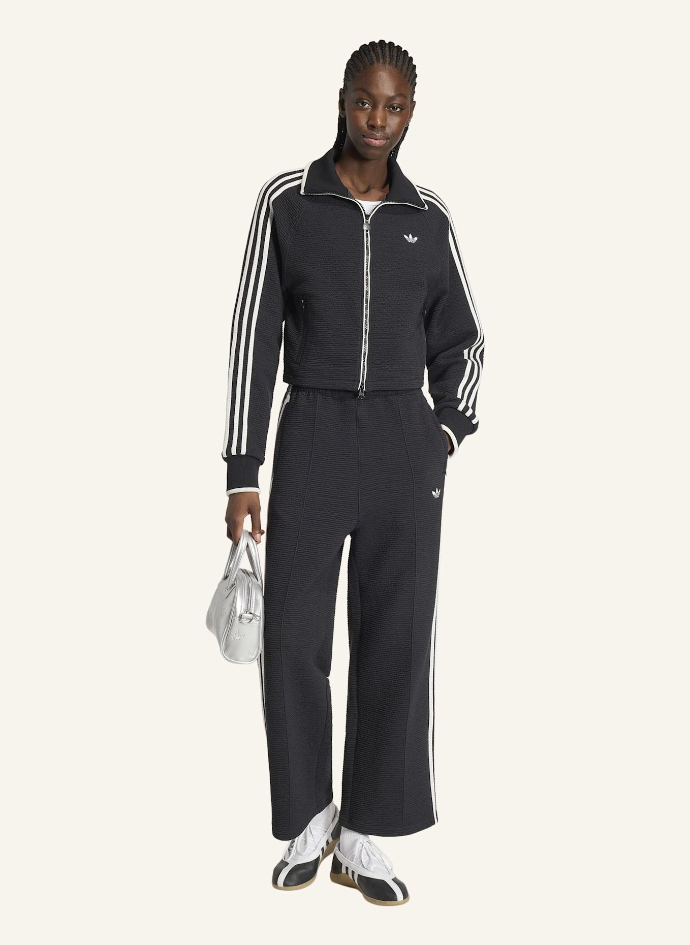 adidas Originals FIREBIRD TRAININGSHOSE, KÜRZER GESCHNITTEN: SCHWARZ