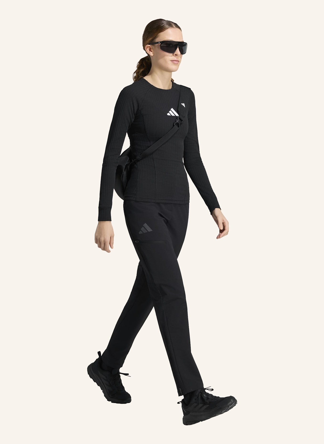adidas TERREX TERREX XPERIOR PRO SOFTSHELL-HOSE, ANGERAUTE INNENSEITE: SCHWARZ