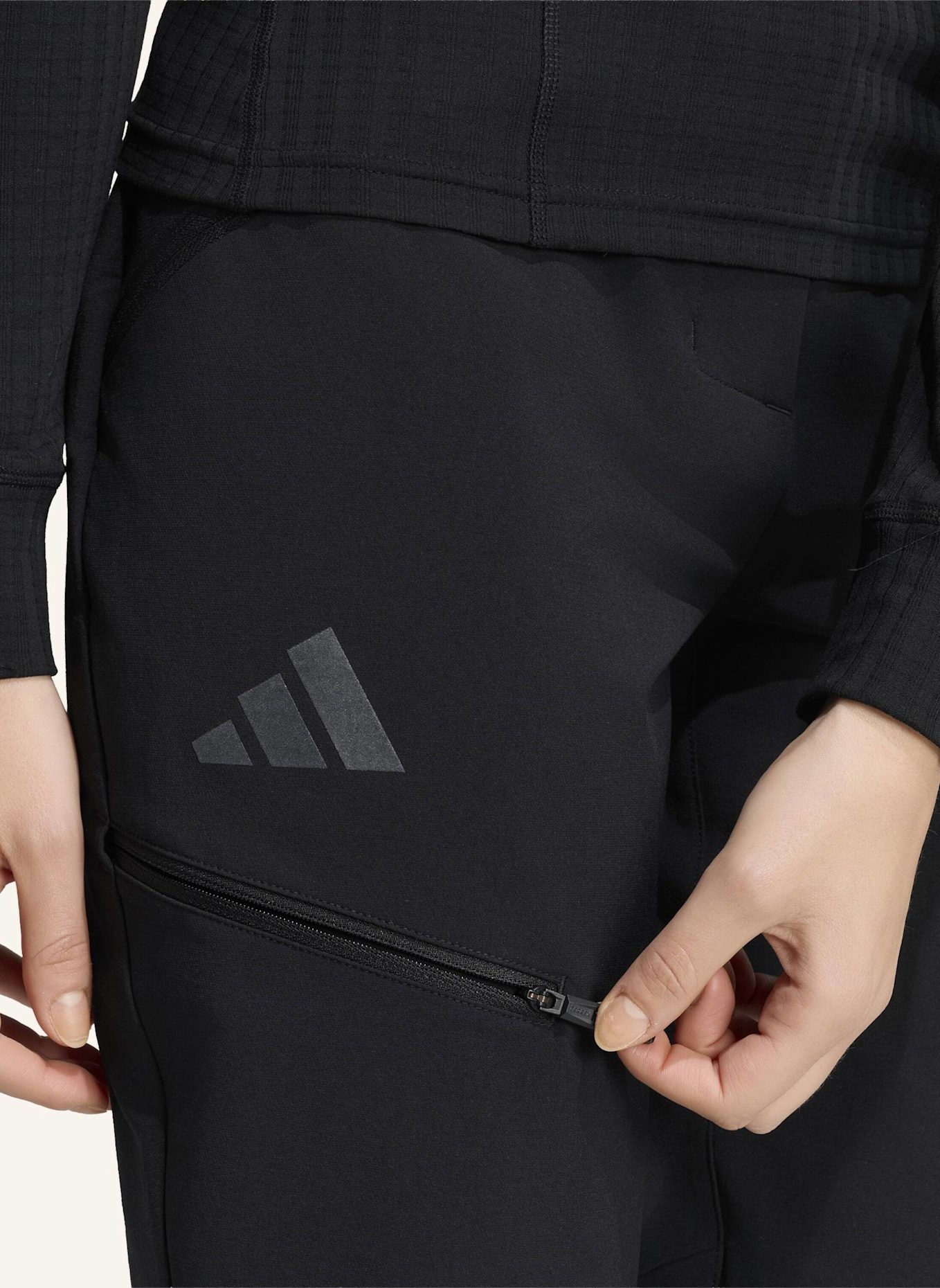 adidas TERREX TERREX XPERIOR PRO SOFTSHELL-HOSE, ANGERAUTE INNENSEITE: SCHWARZ