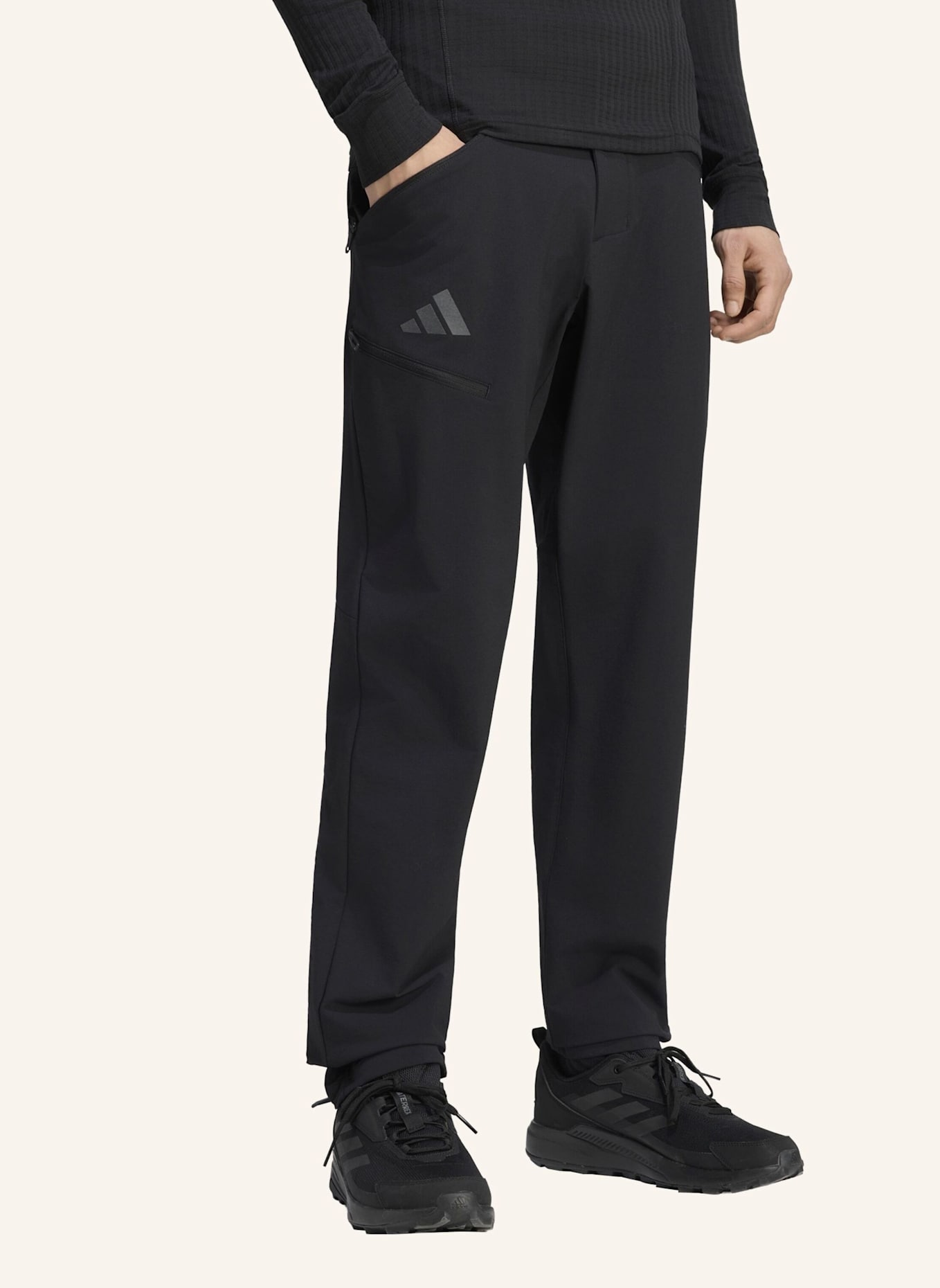 adidas TERREX TERREX XPERIOR PRO SOFTSHELL-HOSE, ANGERAUTE INNENSEITE: SCHWARZ