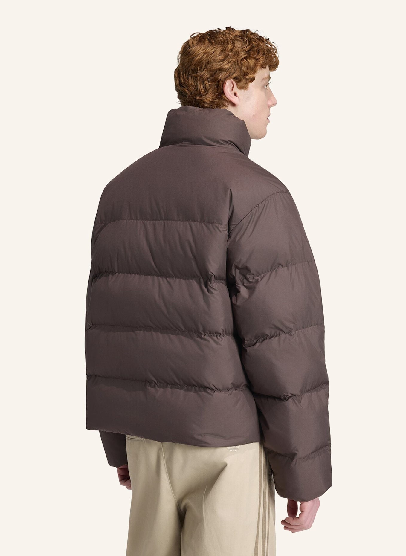 adidas Originals REGENJACKE, STEHKRAGEN: BRAUN