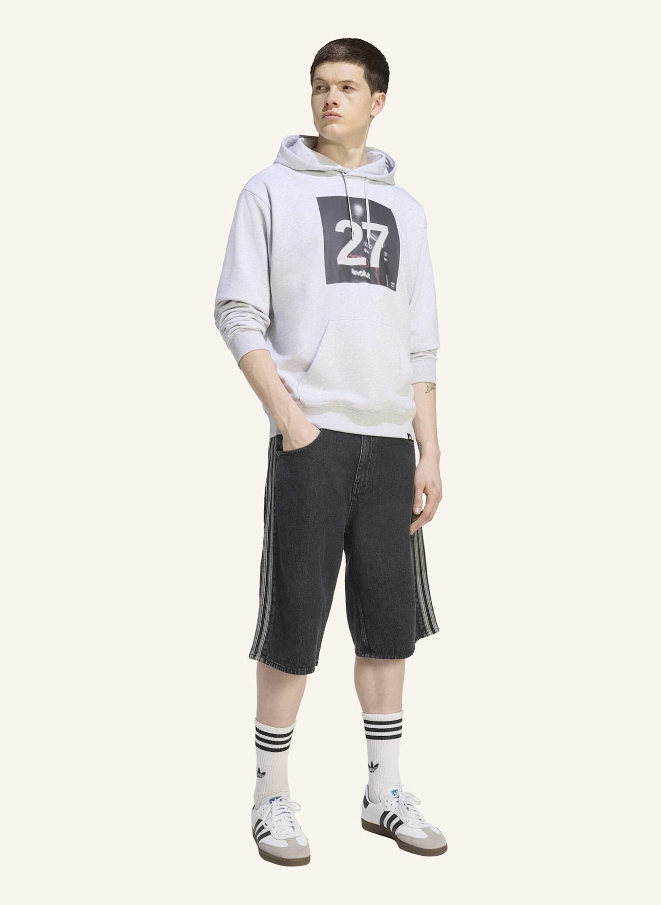 adidas AUDI FORMULA ONE TEAM NICO HÜLKENBERG GRAFIK I HOODIE: GRAU