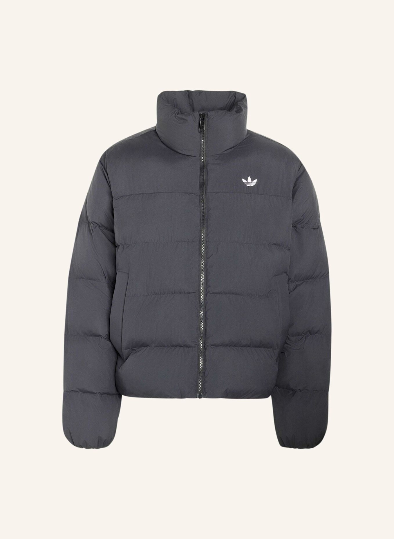 adidas Originals REGENJACKE, STEHKRAGEN: SCHWARZ