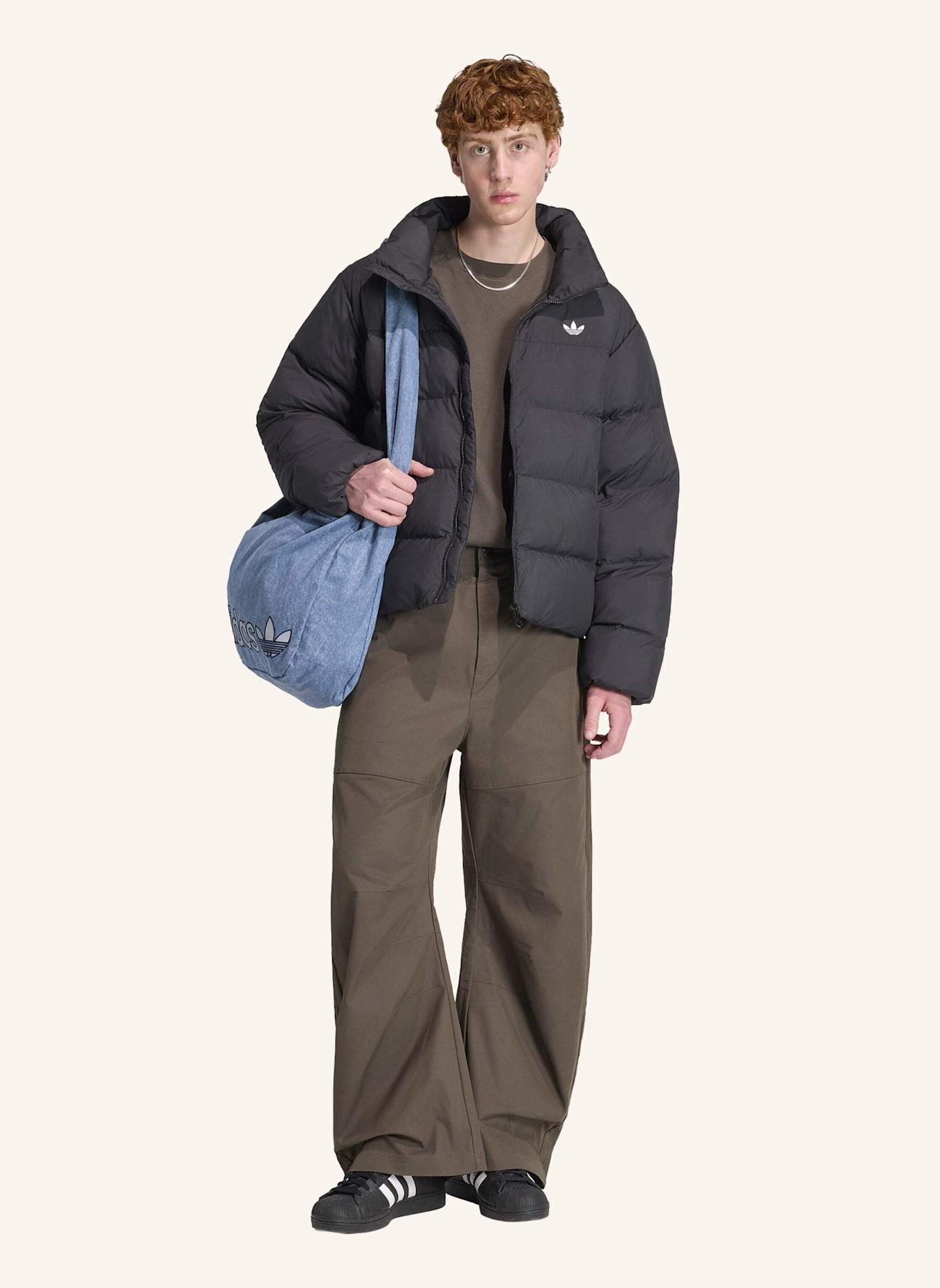 adidas Originals REGENJACKE, STEHKRAGEN: SCHWARZ