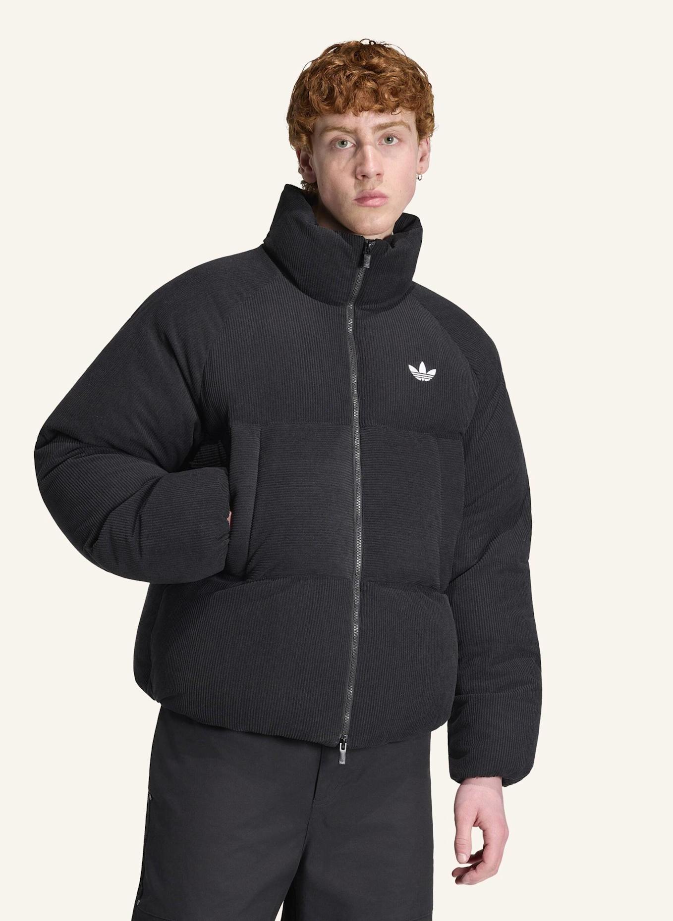 adidas Originals CORDUROY PUFFER JACKE: SCHWARZ