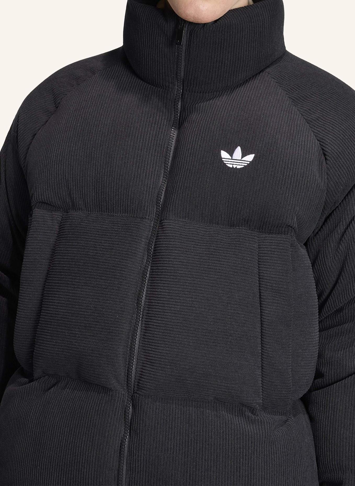 adidas Originals CORDUROY PUFFER JACKE: SCHWARZ