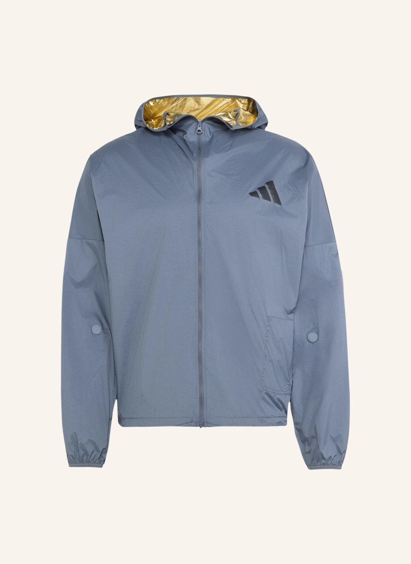 adidas ADIZERO BLAZE RUNNING-JACKE: GRAU
