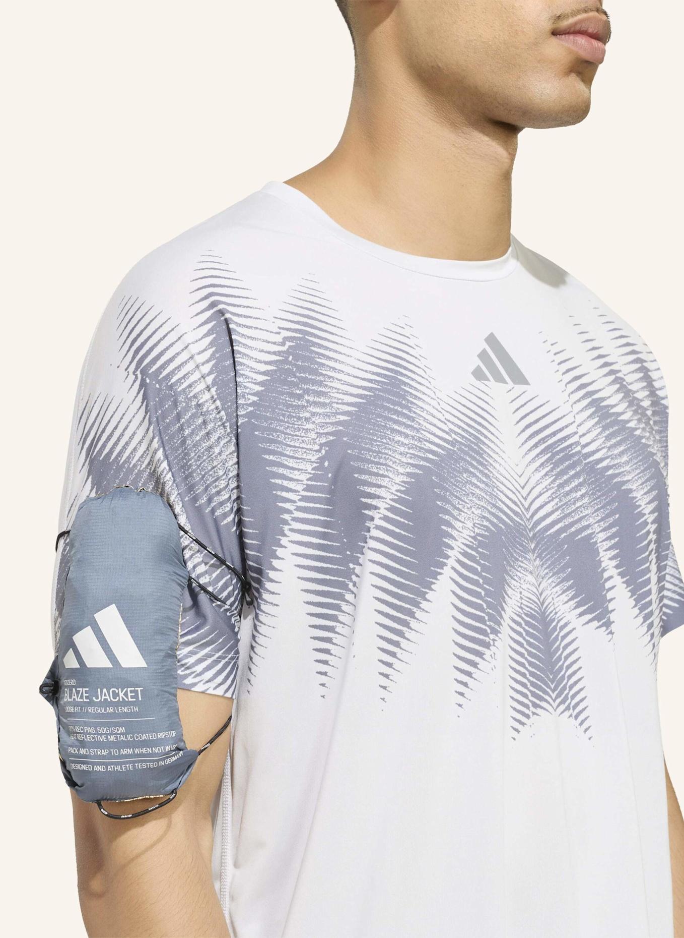 adidas ADIZERO BLAZE RUNNING-JACKE: GRAU