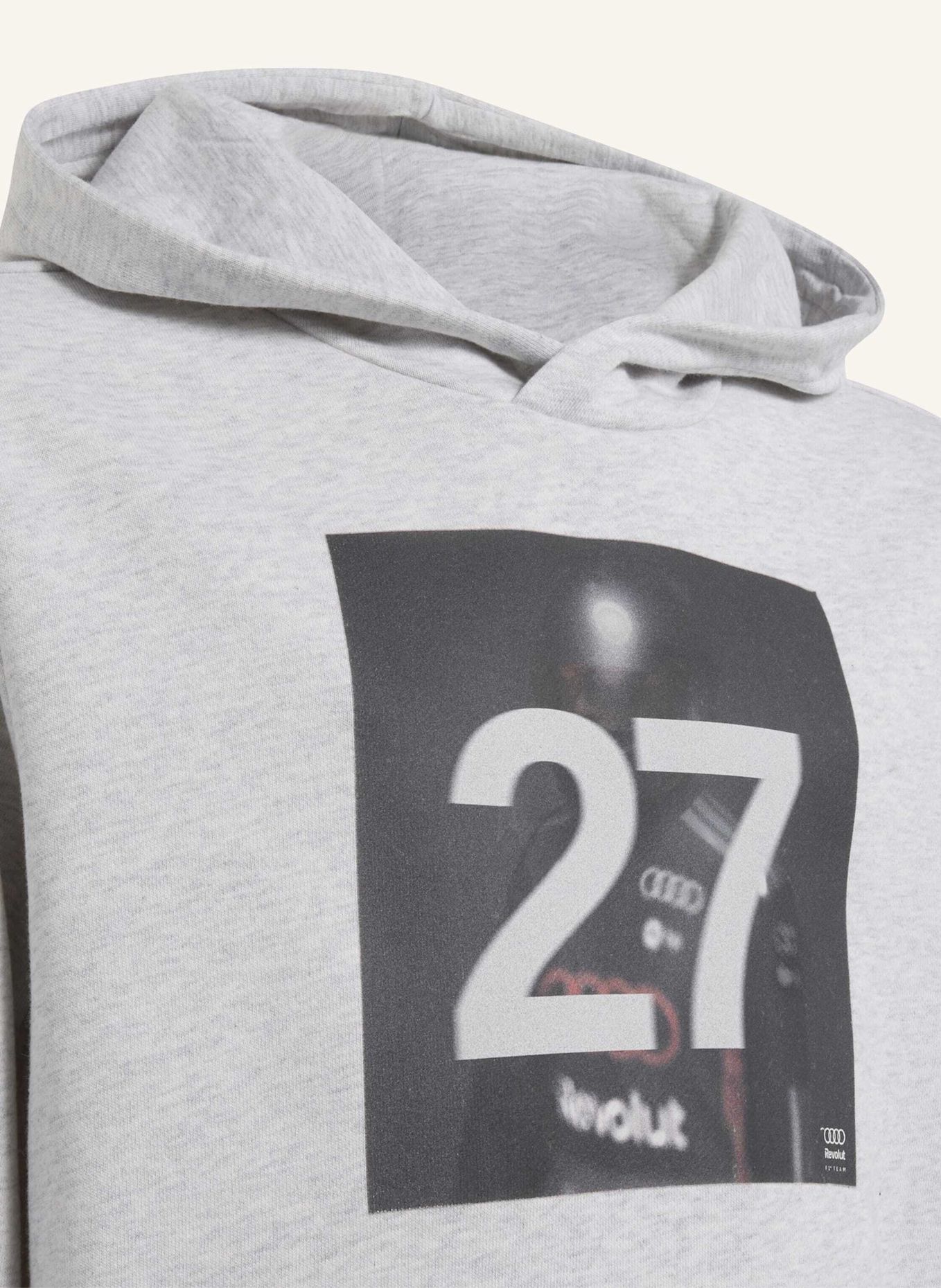 adidas AUDI REVOLUT F1 TEAM NICO HÜLKENBERG GRAFIK I HOODIE: GRAU