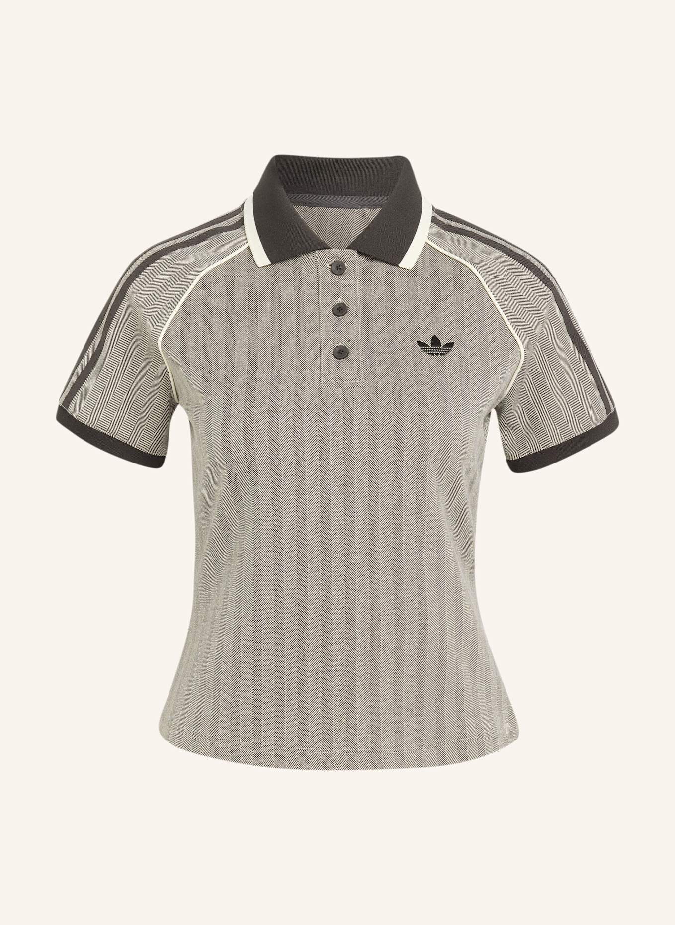 adidas Originals TWEED-POLOSHIRT: BRAUN