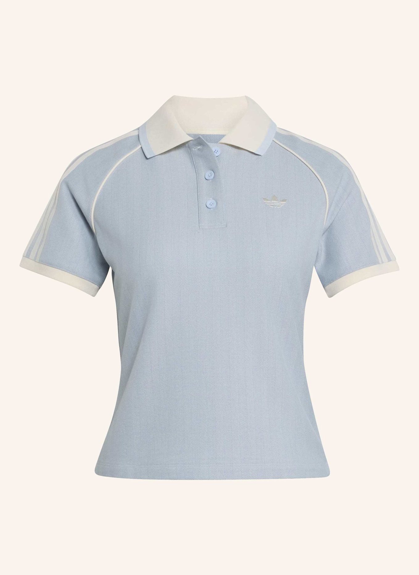 adidas Originals TWEED-POLOSHIRT: BLAU