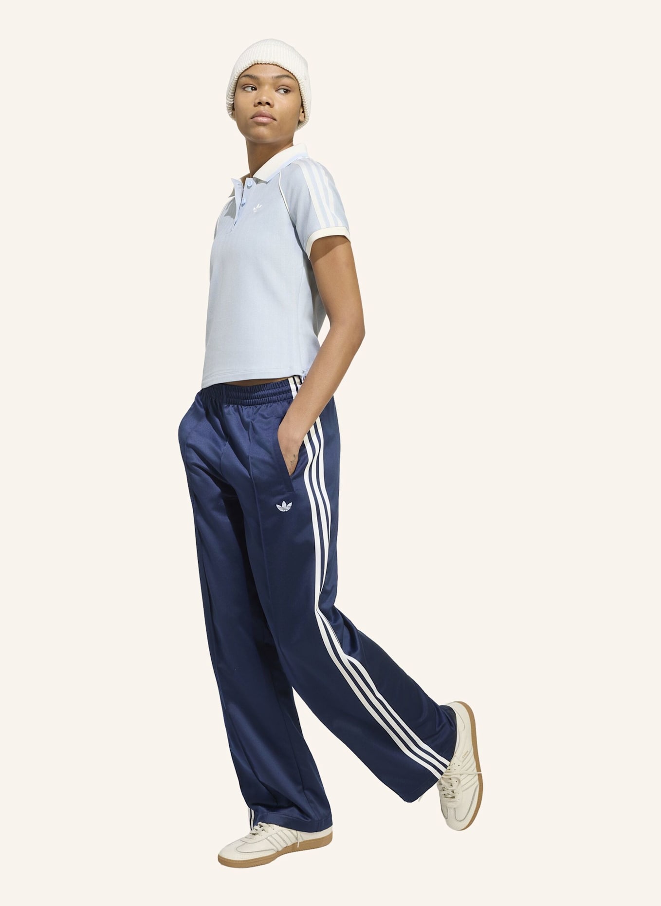 adidas Originals TWEED-POLOSHIRT: BLAU