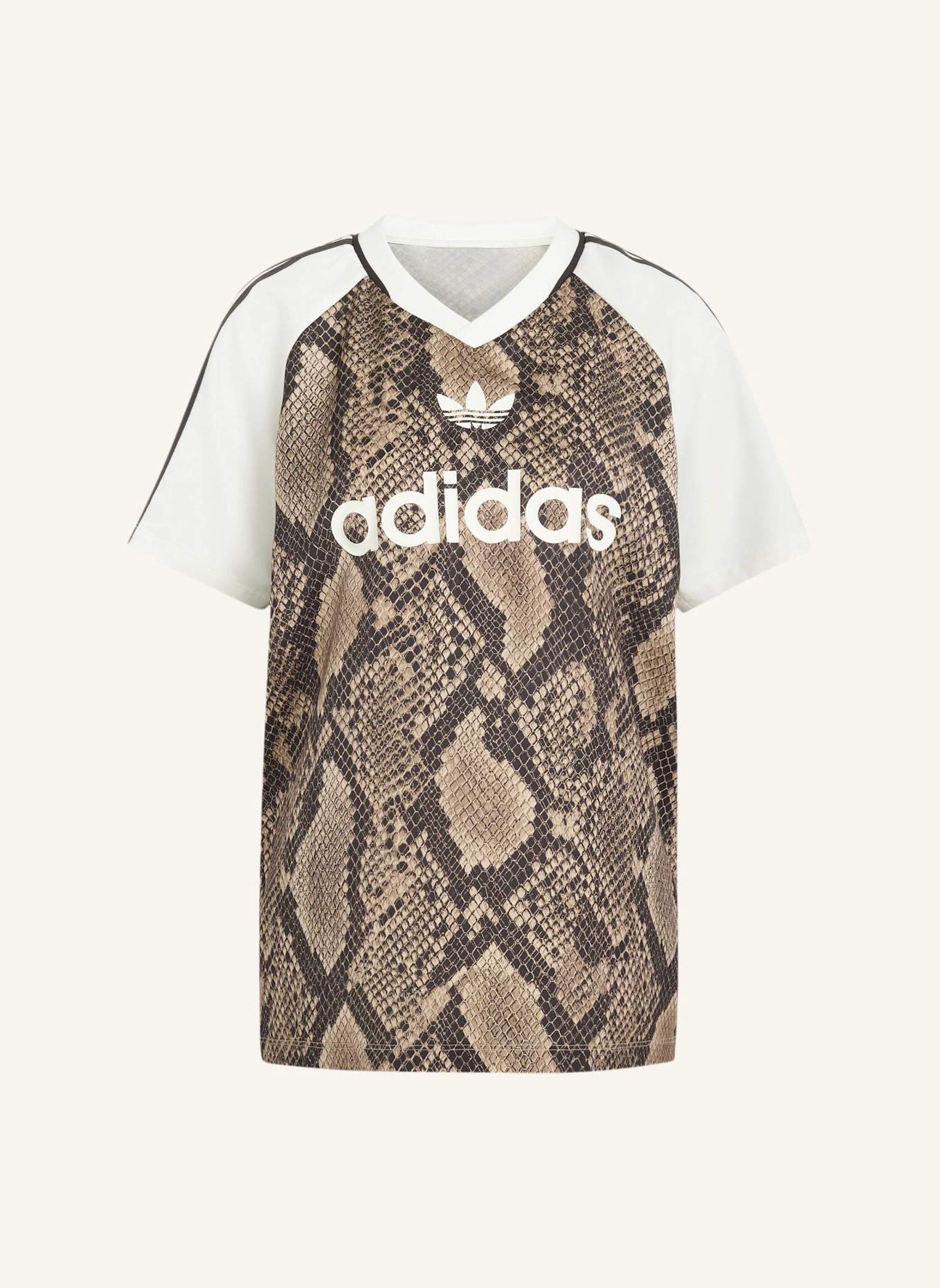adidas Originals SATIN JERSEY, SCHLANGENPRINT: BEIGE