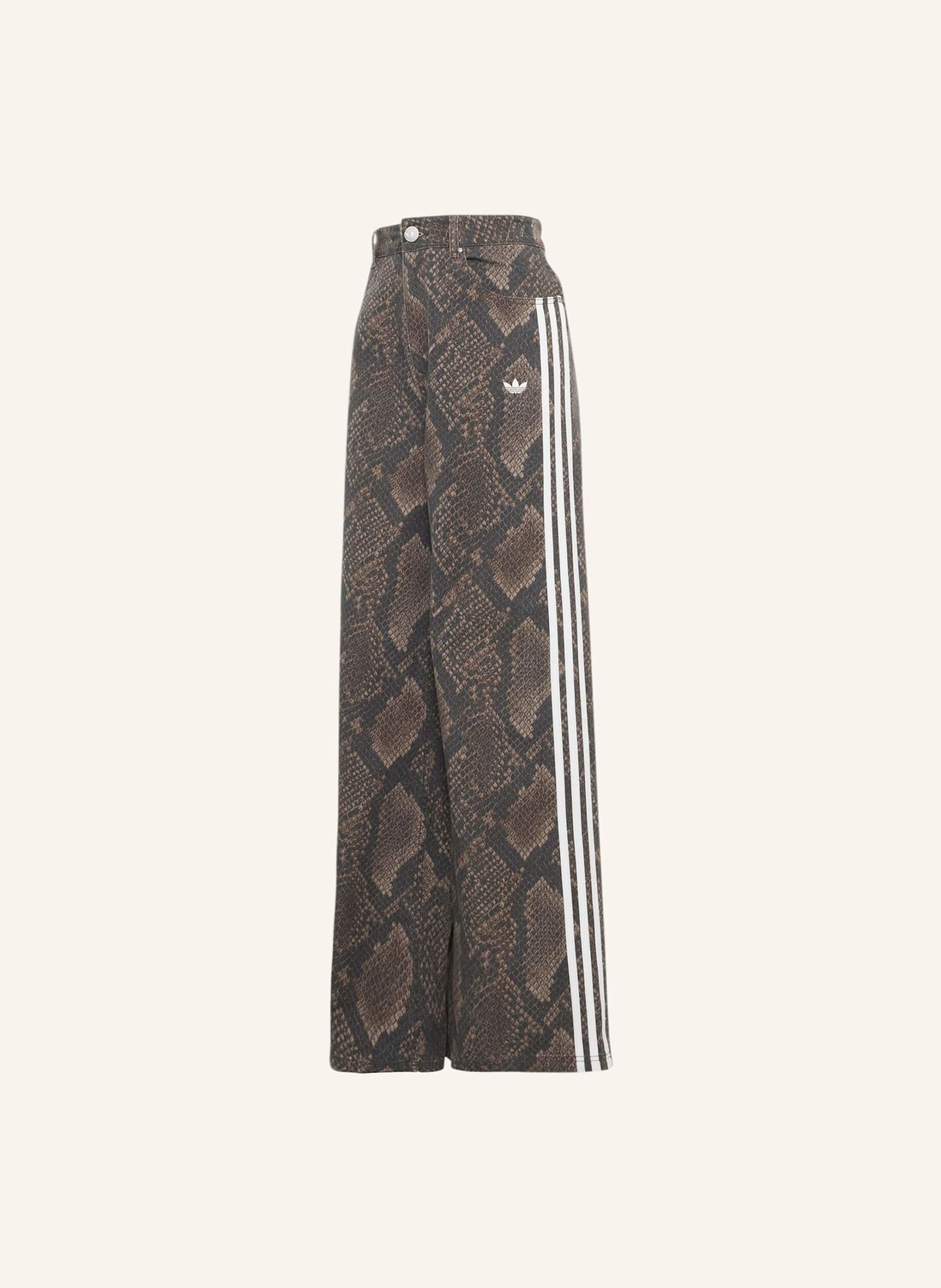 adidas Originals Wide Leg Jeans: BRAUN