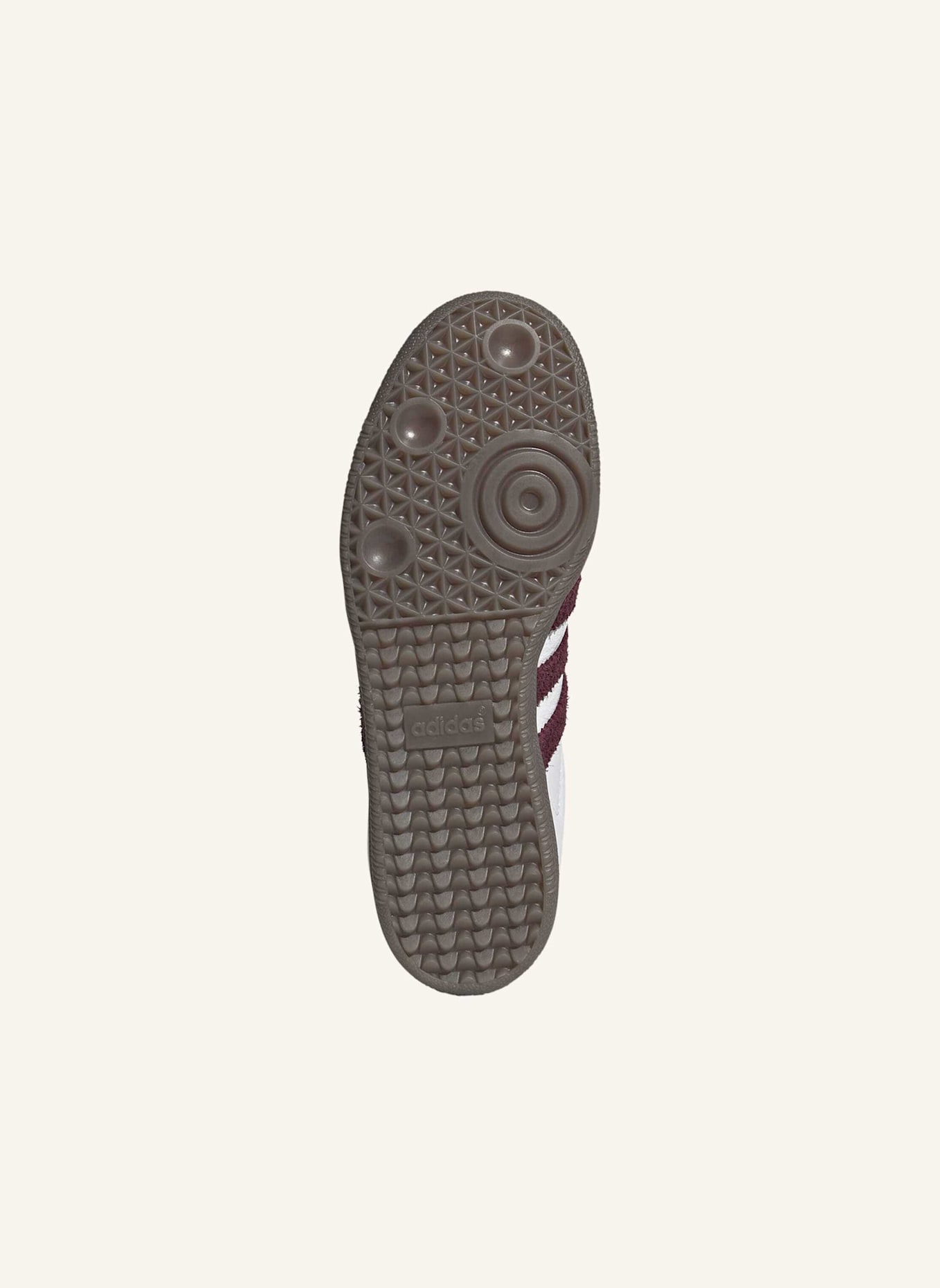 adidas Originals SAMBA OG SCHUH: WEISS/ ROT/ BEIGE