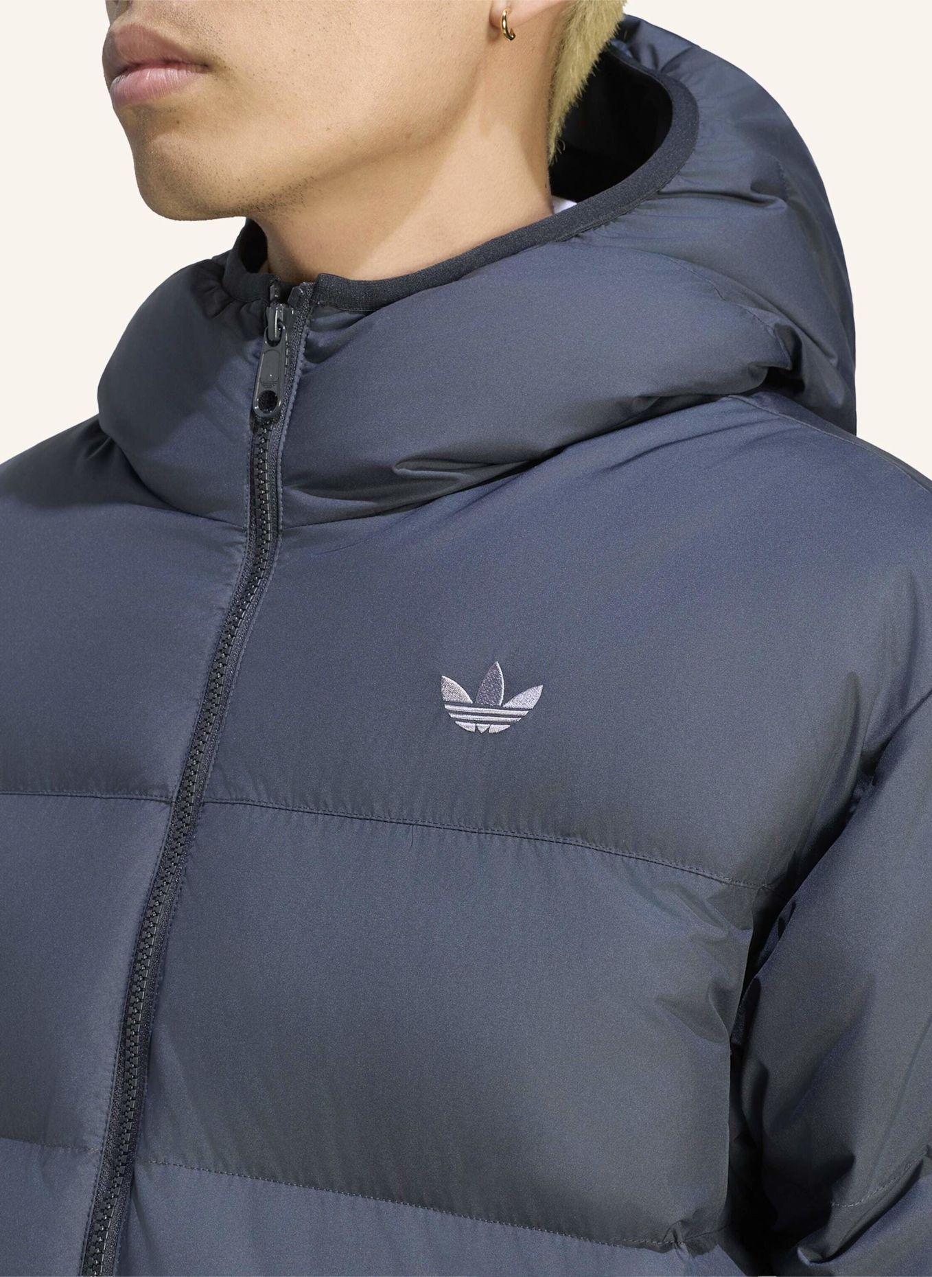 adidas Originals REGENJACKE, KAPUZE: GRAU