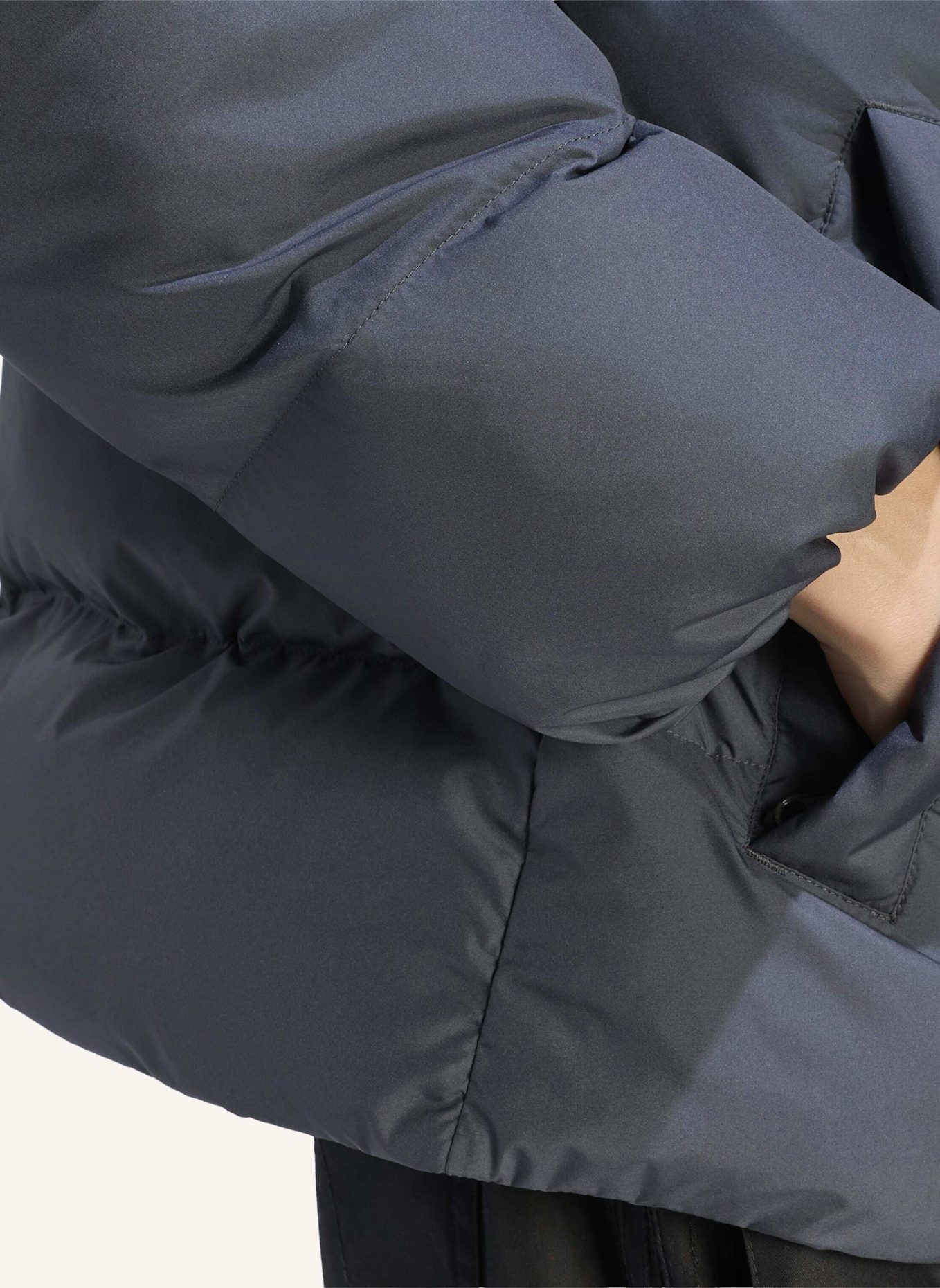 adidas Originals REGENJACKE, KAPUZE: GRAU