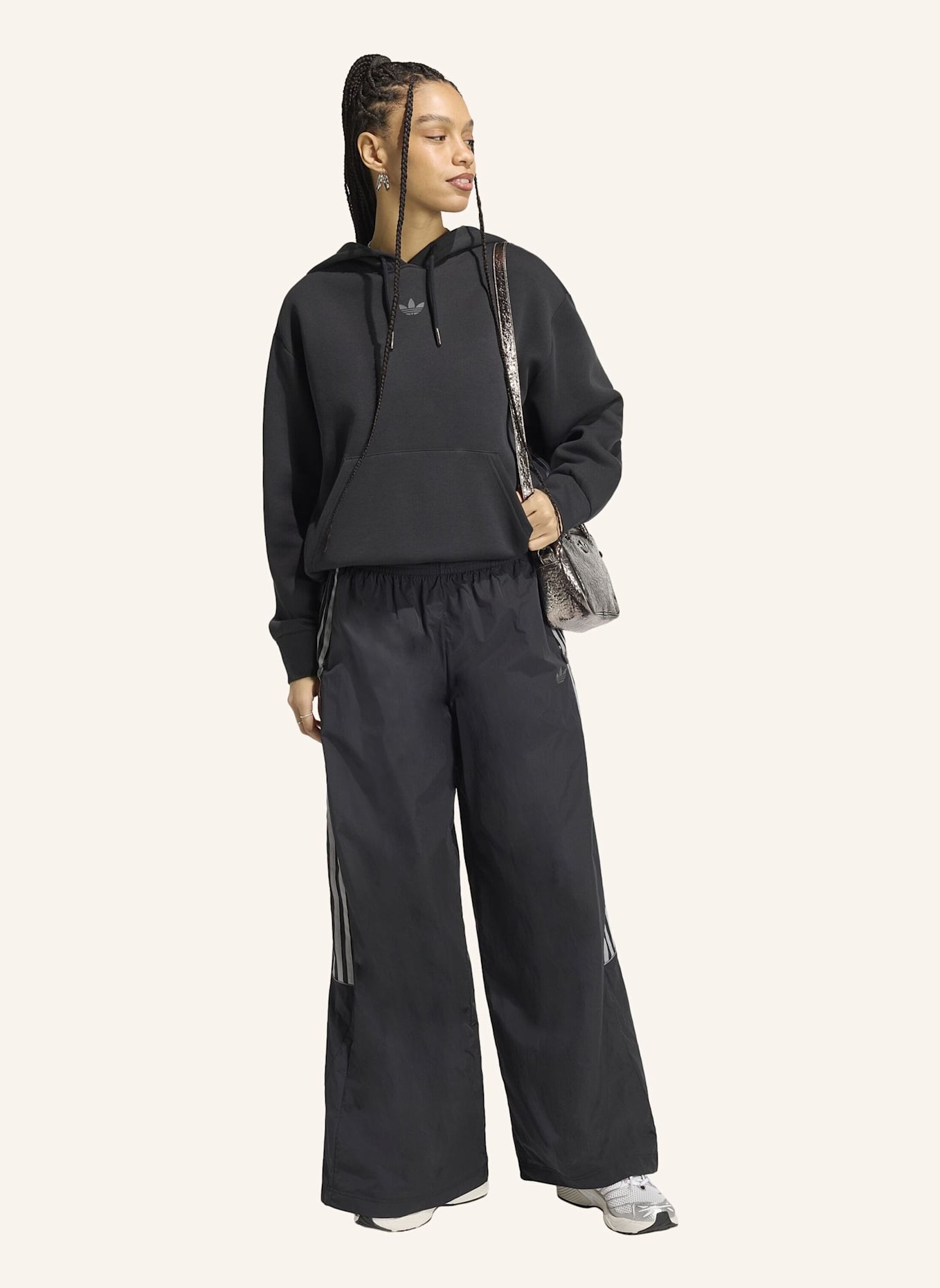adidas Originals TEAMGEIST TRAININGSHOSE: SCHWARZ/ GRAU