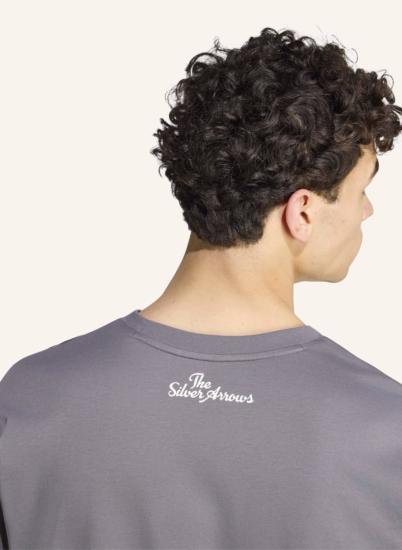 adidas MERCEDES-AMG PETRONAS FORMULA 1 TEAM SILVER ARROWS LONGSLEEVE: GRAU/ WEISS