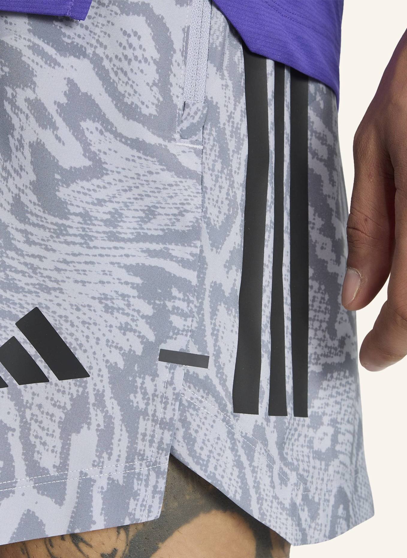 adidas Trainingsshorts D4T PRIMELIFT: GRAU