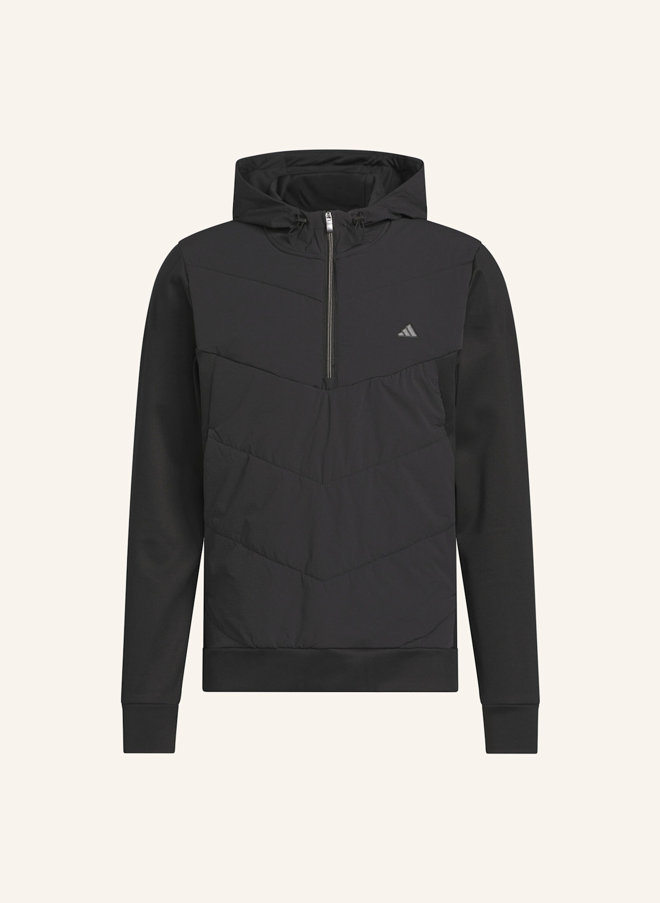 adidas ULTIMATE365+ COURSE CONTROL ANORAK, ABGESTEPPT: SCHWARZ