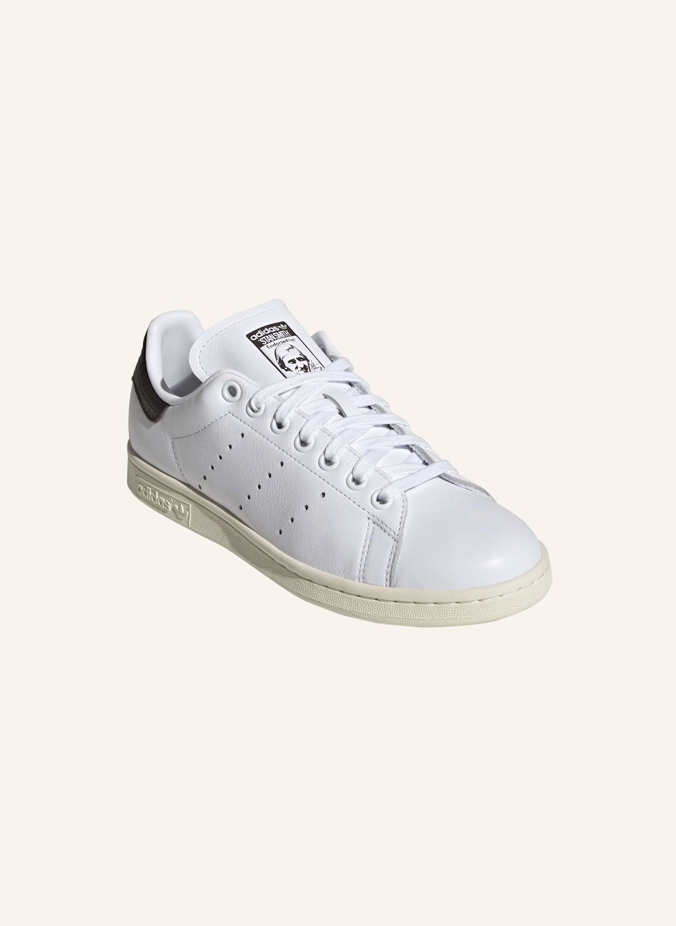 adidas Originals STAN SMITH SCHUH: WEISS/ BRAUN