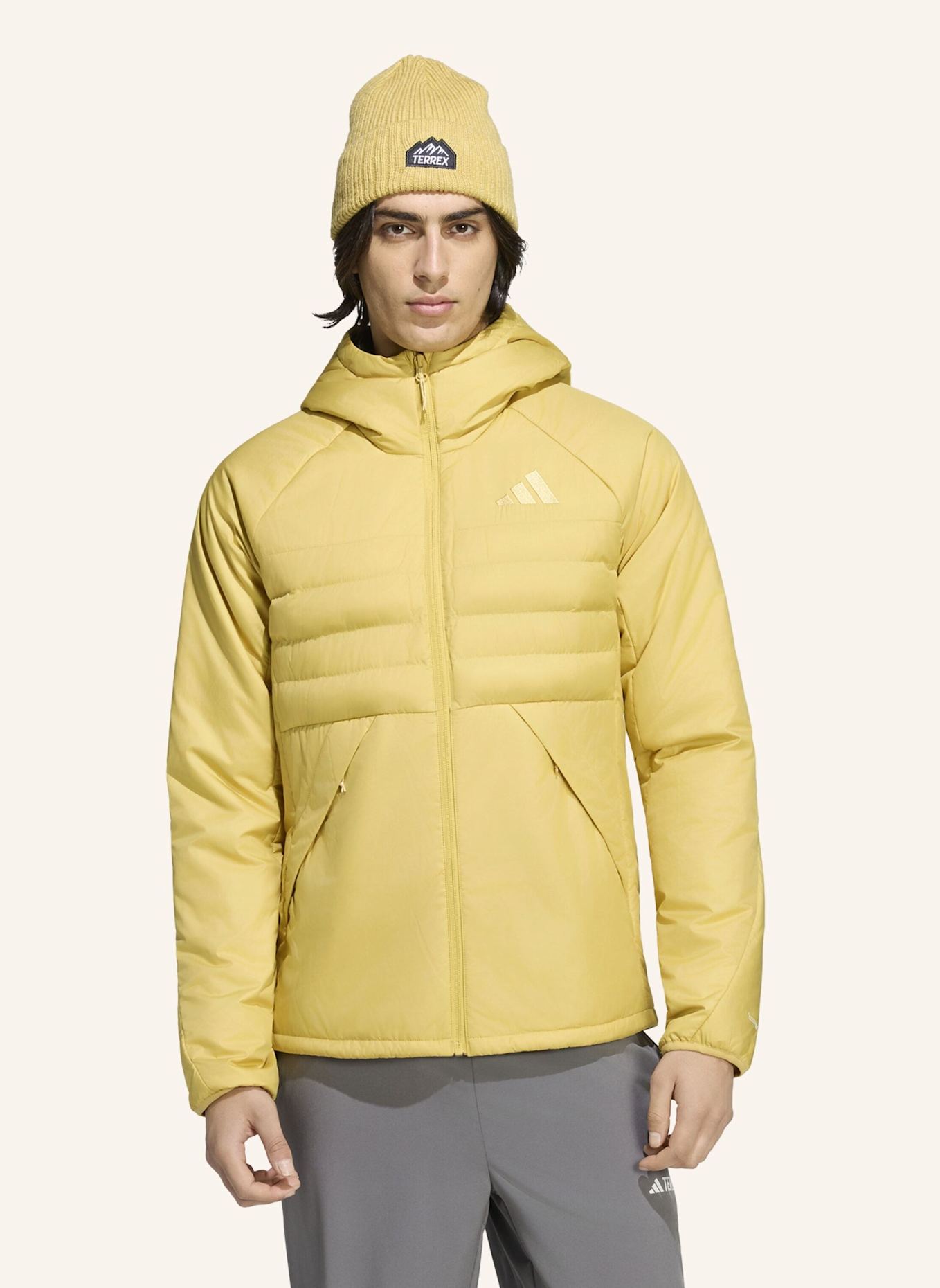 adidas TERREX TERREX MULTI CLIMAWARM KAPUZENJACKE, ISOLIERT: BEIGE