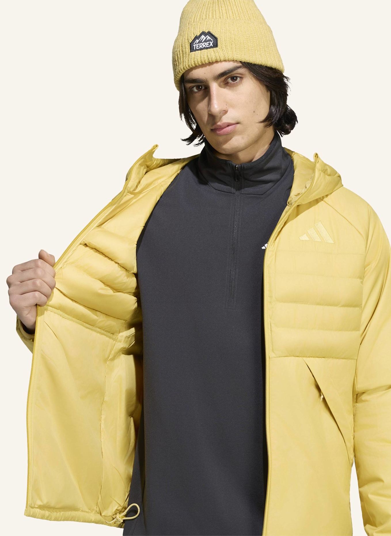 adidas TERREX TERREX MULTI CLIMAWARM KAPUZENJACKE, ISOLIERT: BEIGE