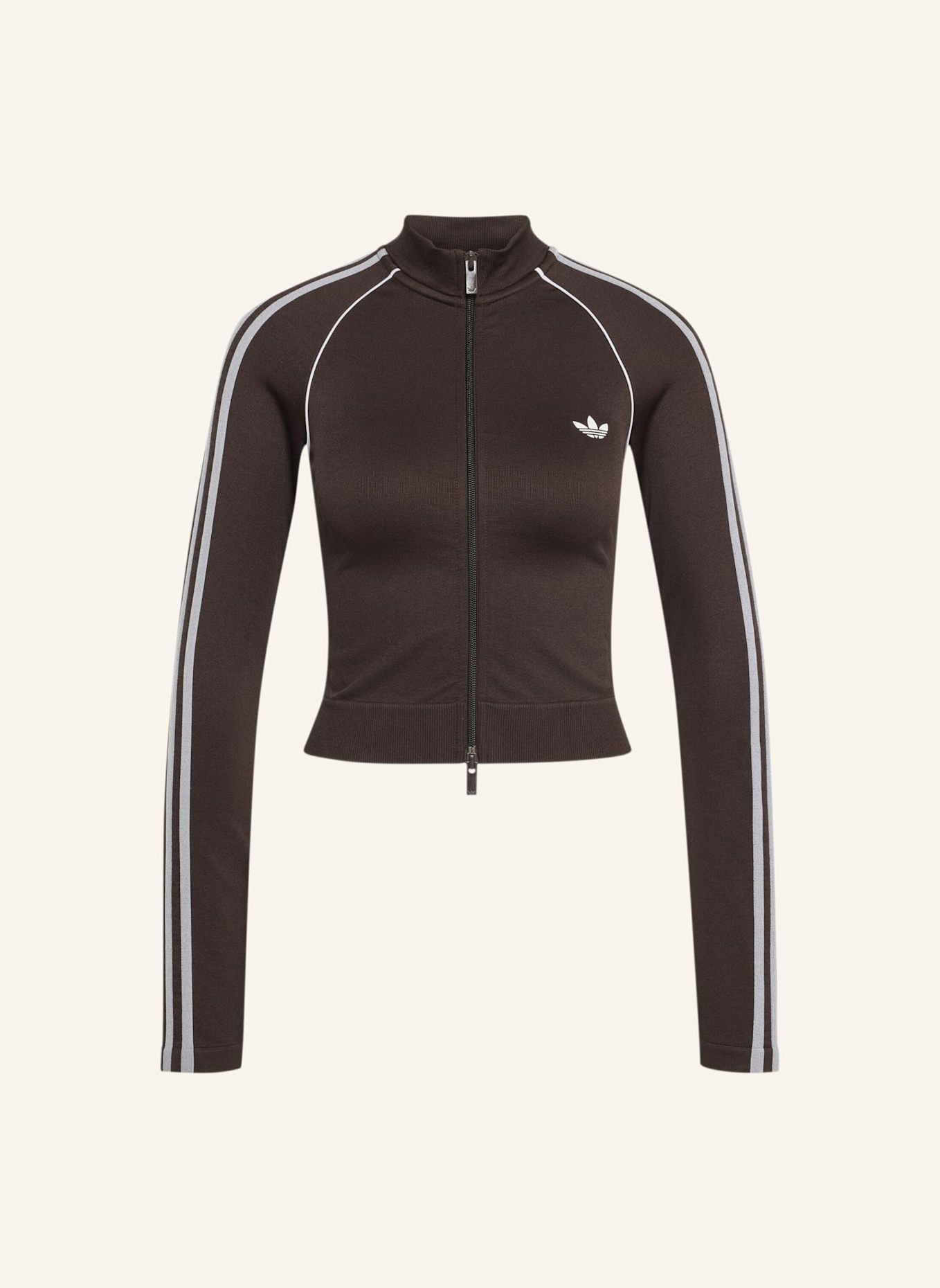 adidas Originals ESSENTIALS 3-STREIFEN TRACK TOP, NAHTLOS: BRAUN