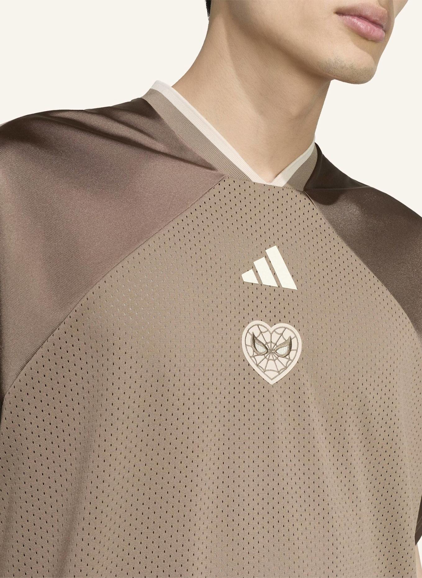 adidas ADIDAS MARVEL SPIDER-MAN MESH SHIRT: KHAKI