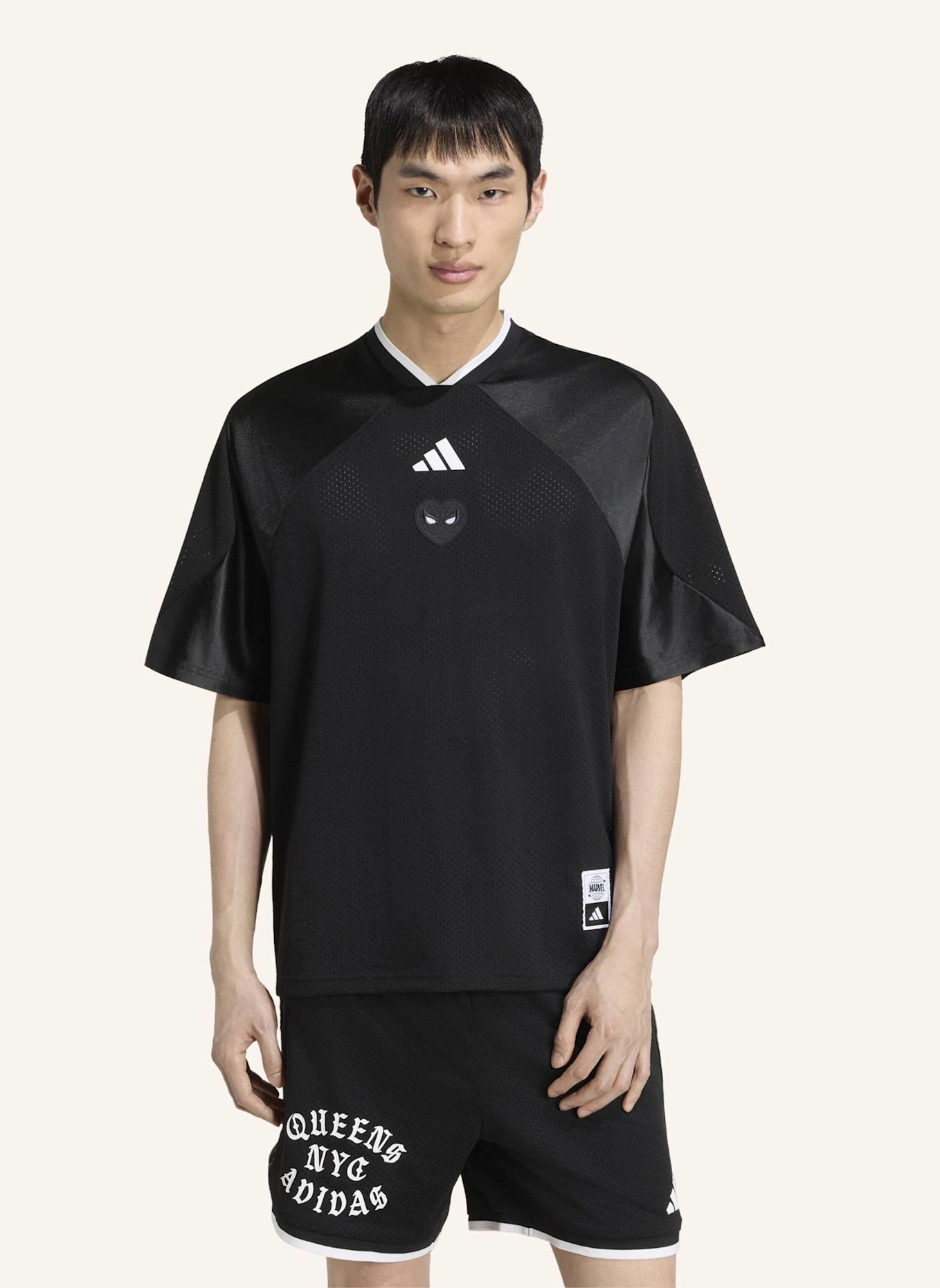 adidas ADIDAS MARVEL SPIDER-MAN MESH SHIRT: SCHWARZ