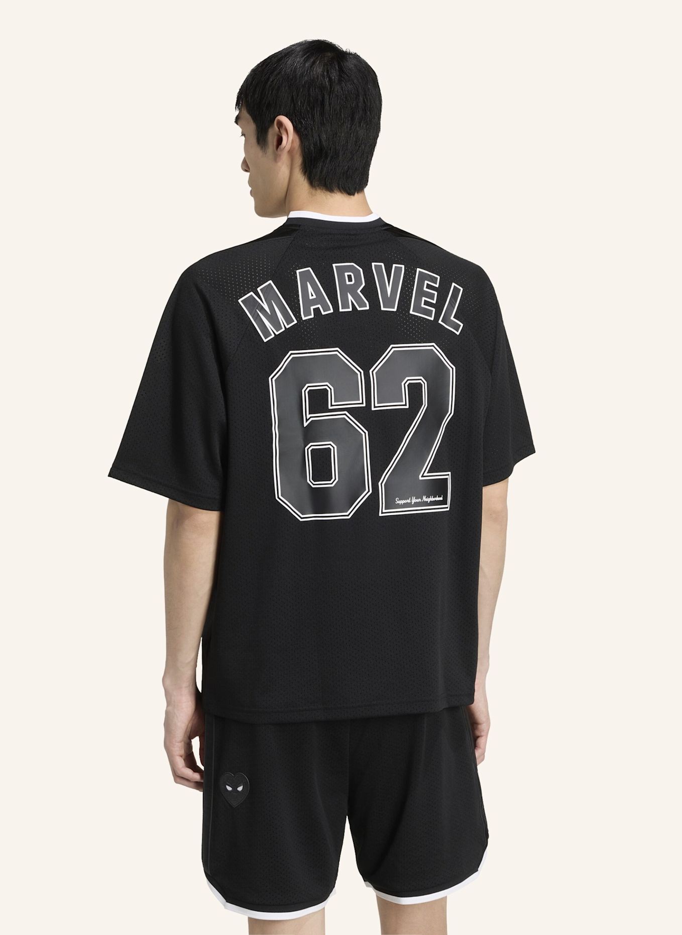 adidas ADIDAS MARVEL SPIDER-MAN MESH SHIRT: SCHWARZ