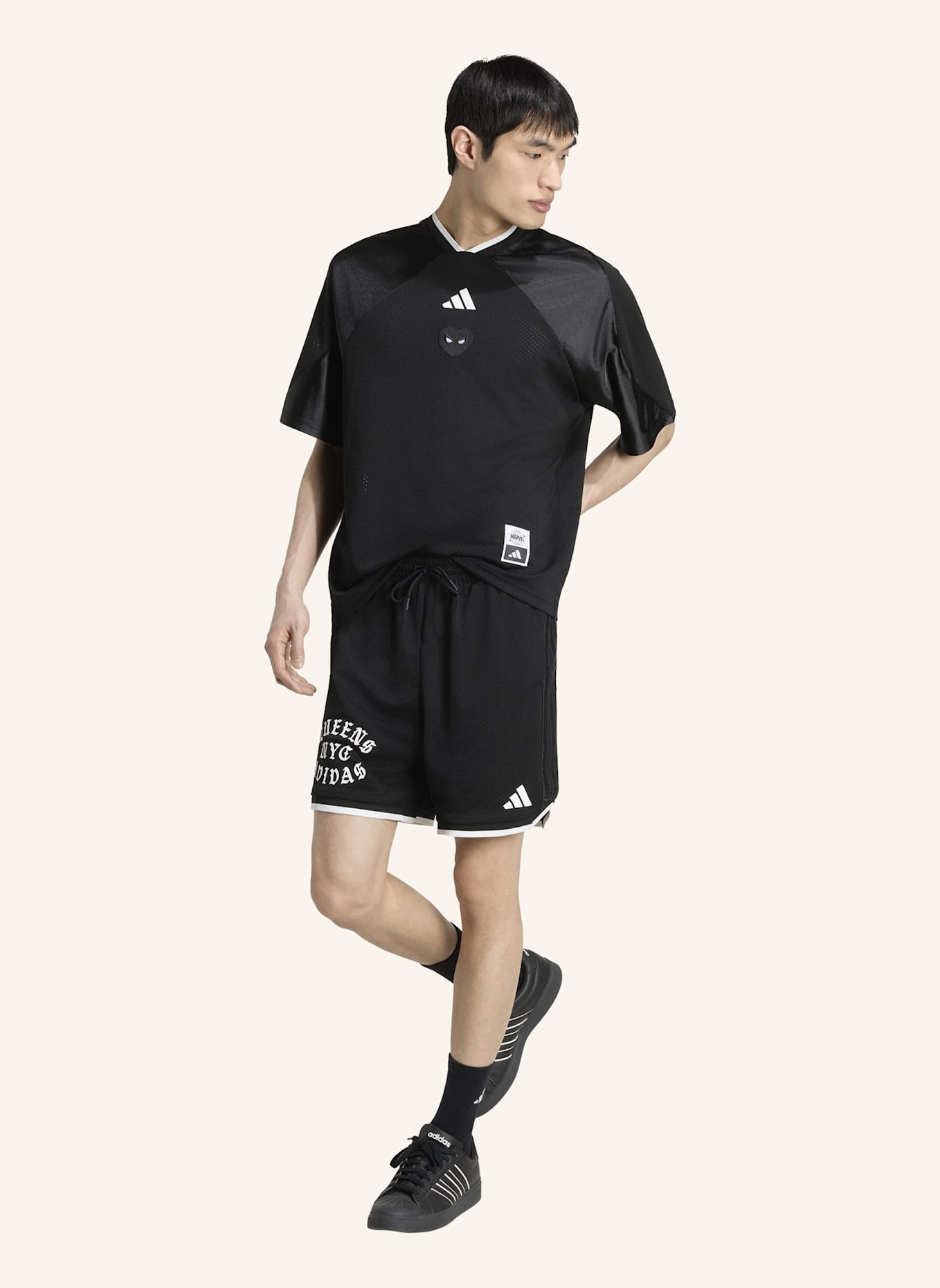 adidas ADIDAS MARVEL SPIDER-MAN MESH SHIRT: SCHWARZ