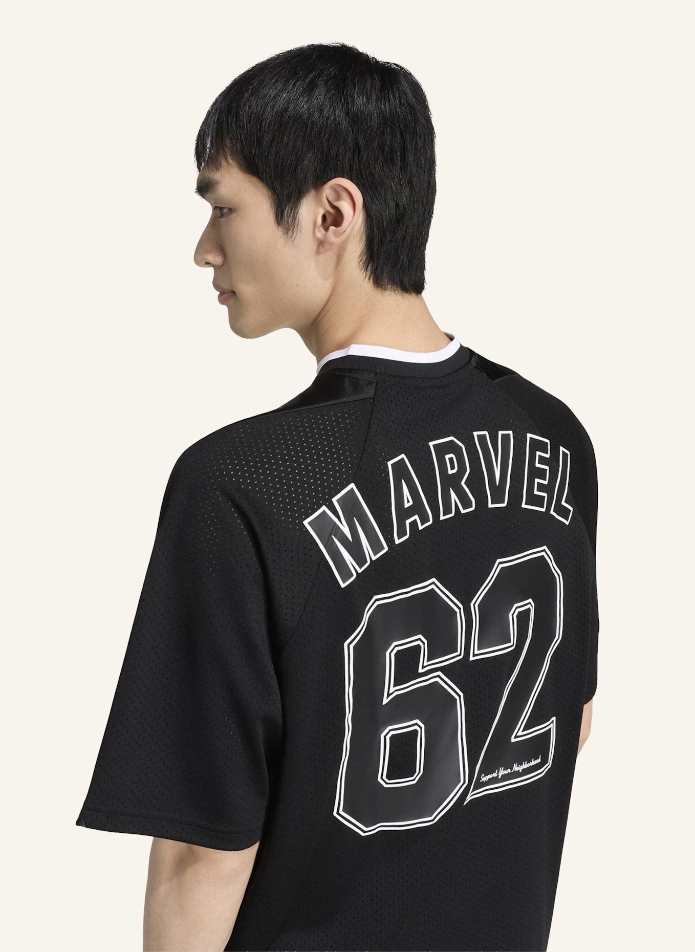 adidas ADIDAS MARVEL SPIDER-MAN MESH SHIRT: SCHWARZ