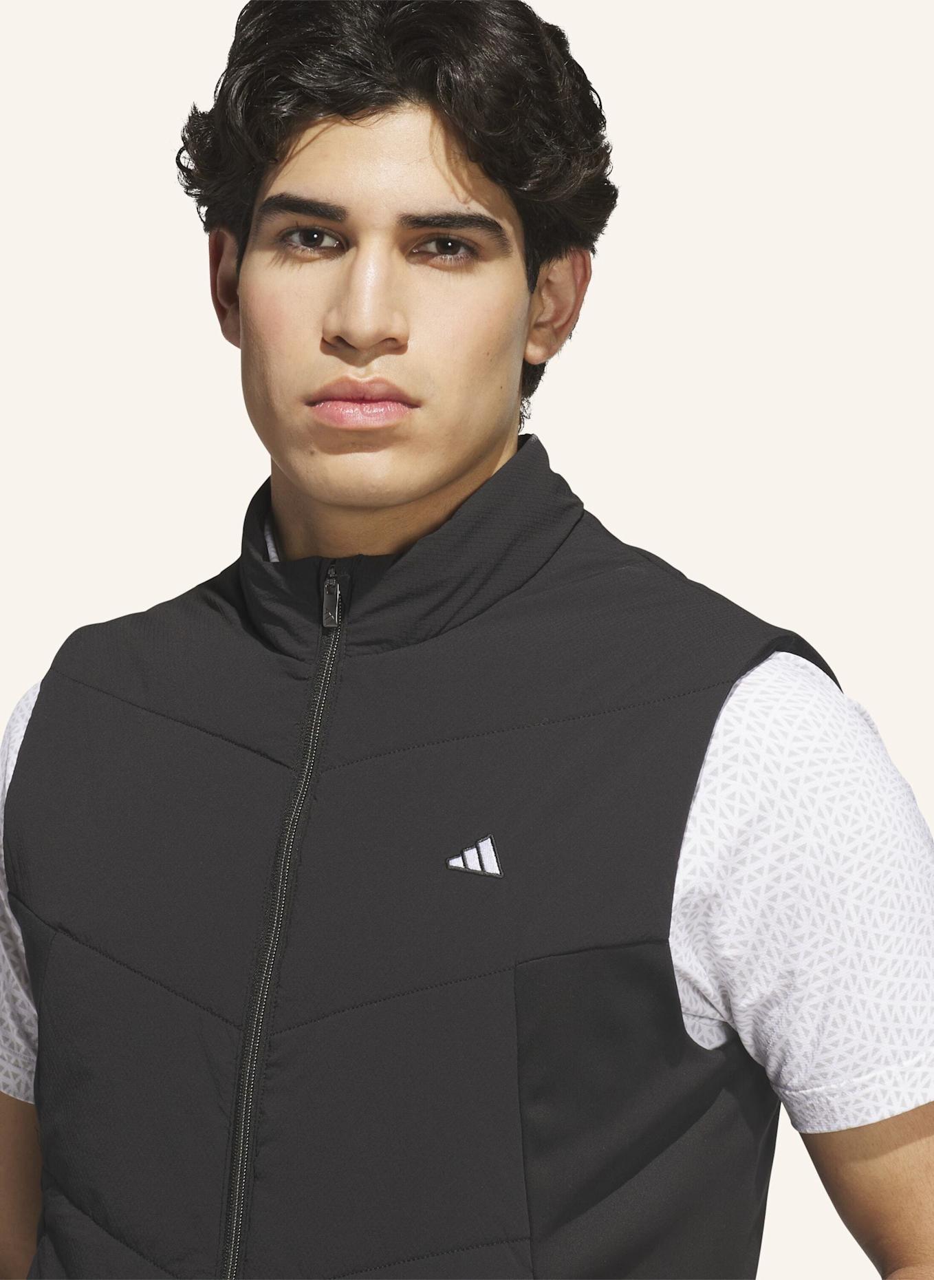 adidas ULTIMATE365+ COURSE CONTROL WESTE, ABGESTEPPT: SCHWARZ