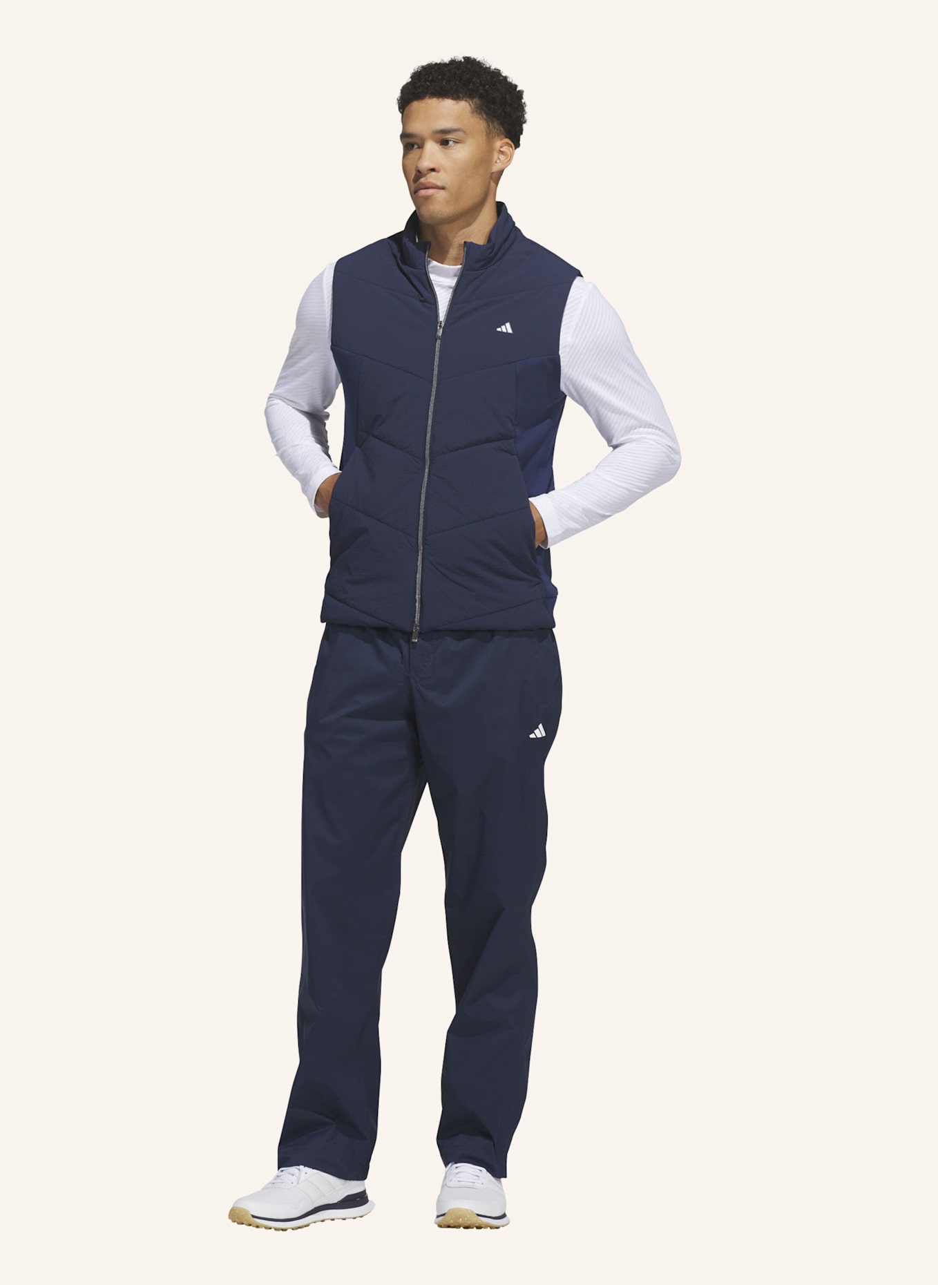 adidas ULTIMATE365+ COURSE CONTROL WESTE, ABGESTEPPT: BLAU