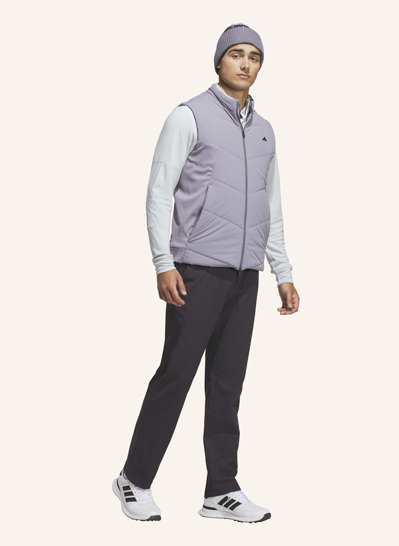 adidas ULTIMATE365+ COURSE CONTROL WESTE, ABGESTEPPT: GRAU