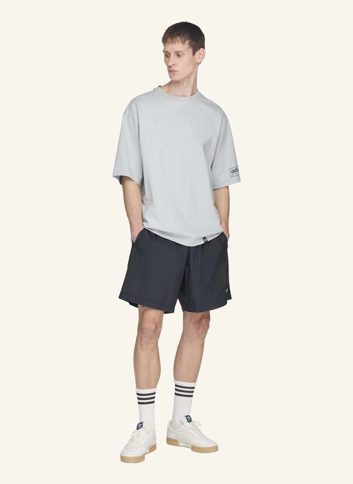 adidas Originals MOD SPZL T-SHIRT: GRAU