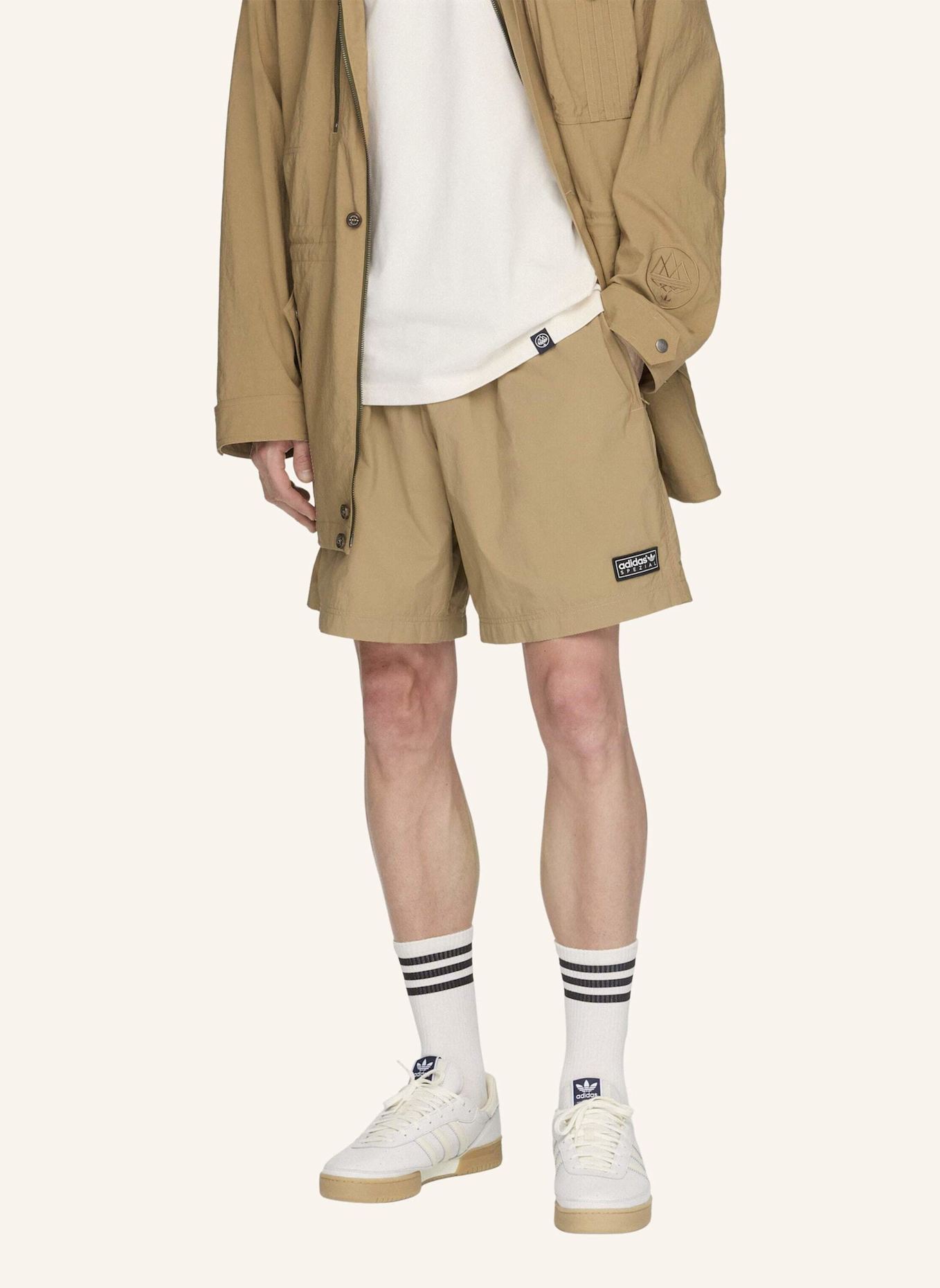 adidas Originals HUDSWELL SPZL SHORTS: BRAUN