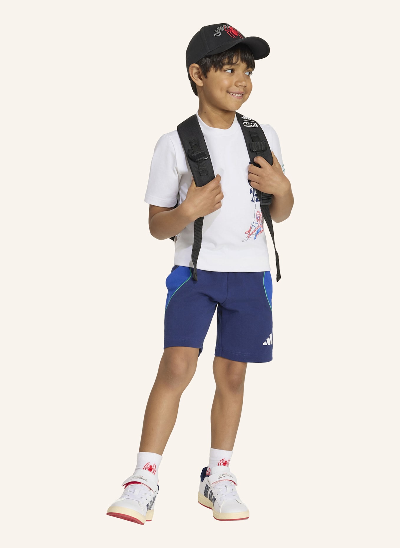 adidas ADIDAS MARVEL SPIDER-MAN SET, T-SHIRT UND SHORTS: WEISS