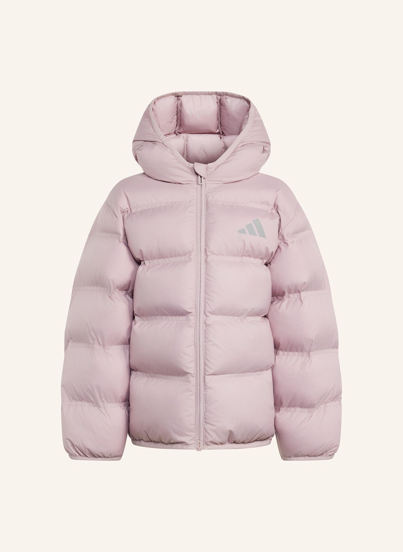 adidas JACKE, KUNSTDAUNEN: SILBER