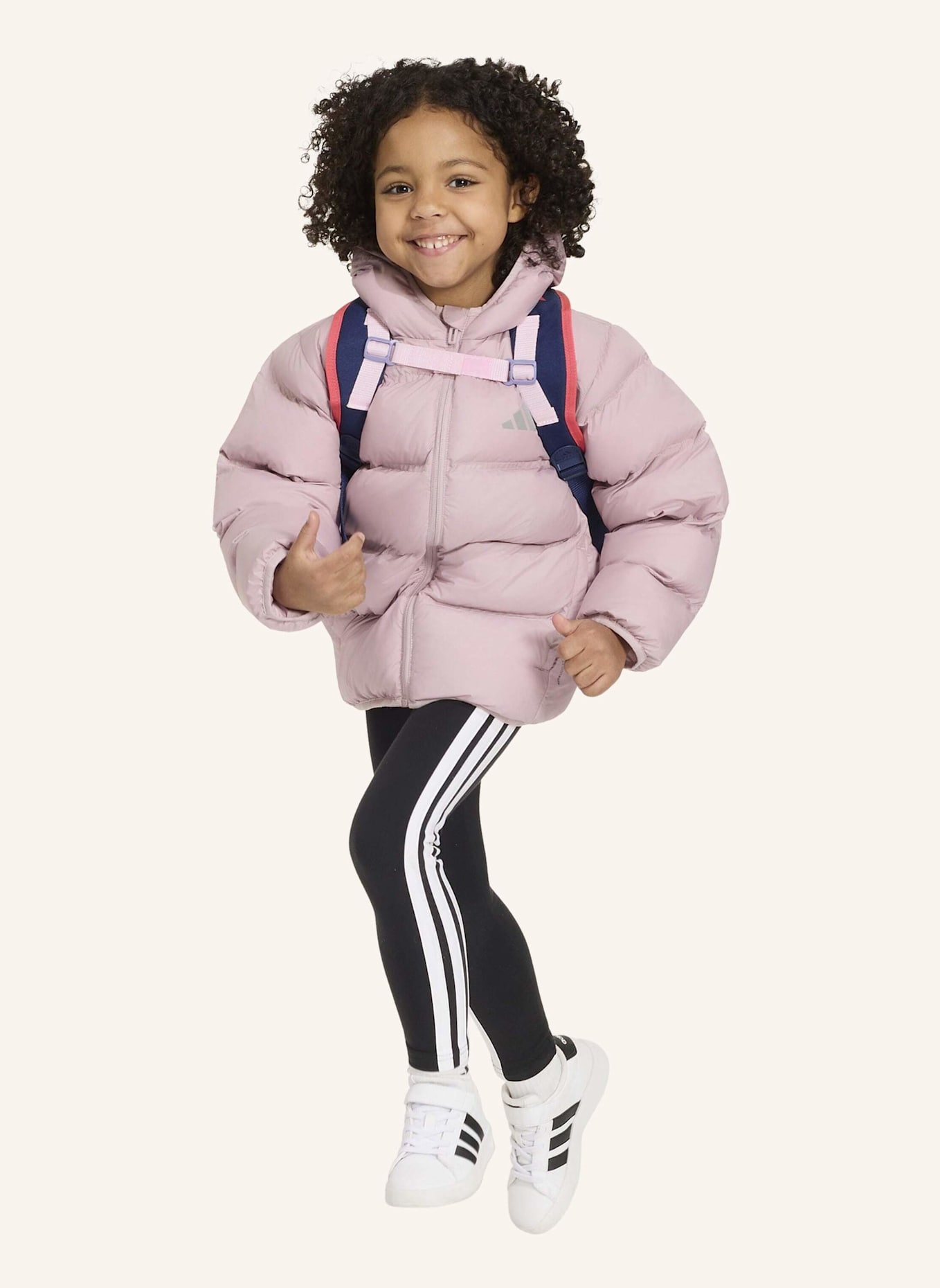 adidas JACKE, KUNSTDAUNEN: SILBER