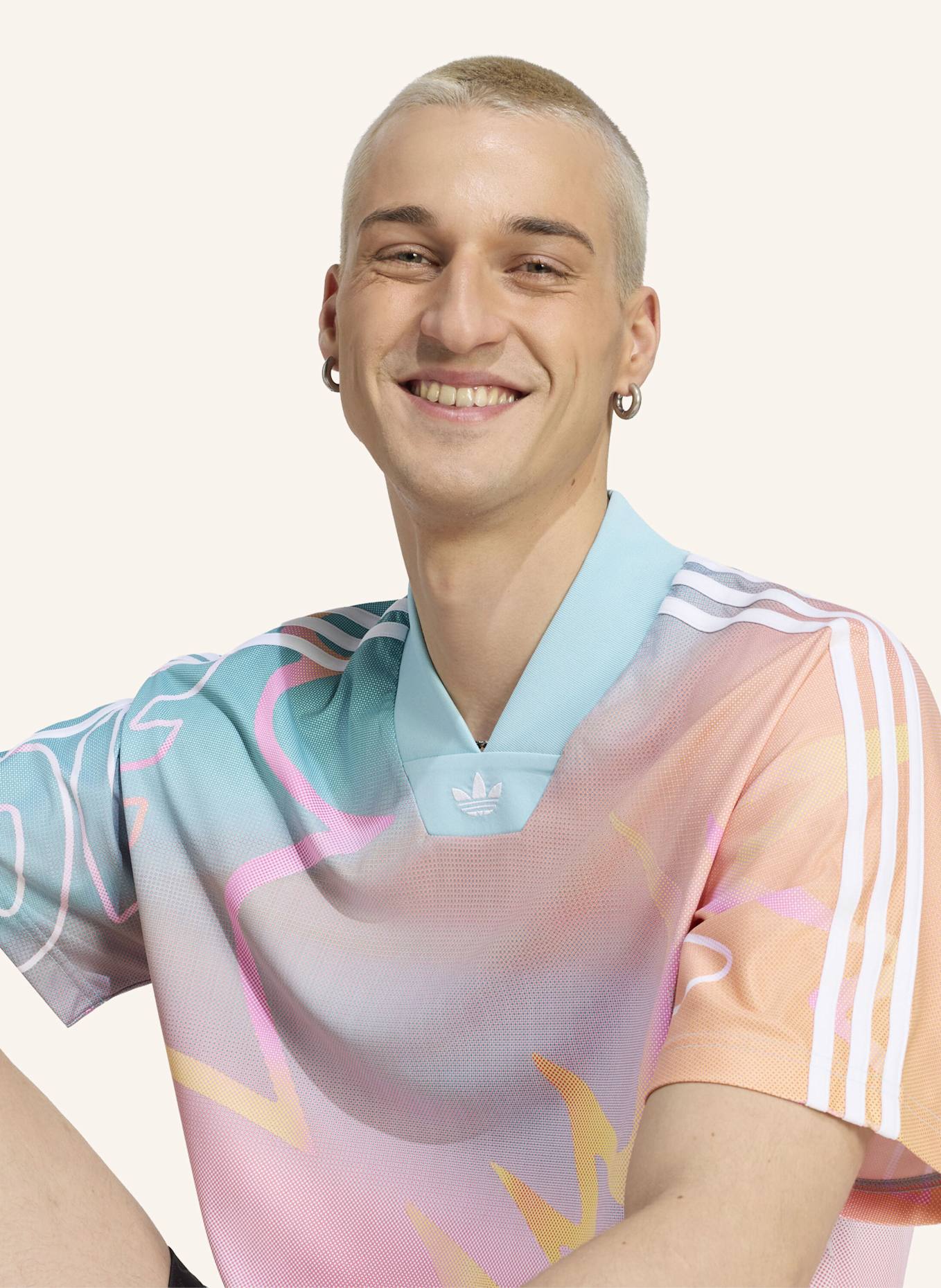 adidas Originals LOVE UNITES AOP JERSEY: GRÜN/ GRAU