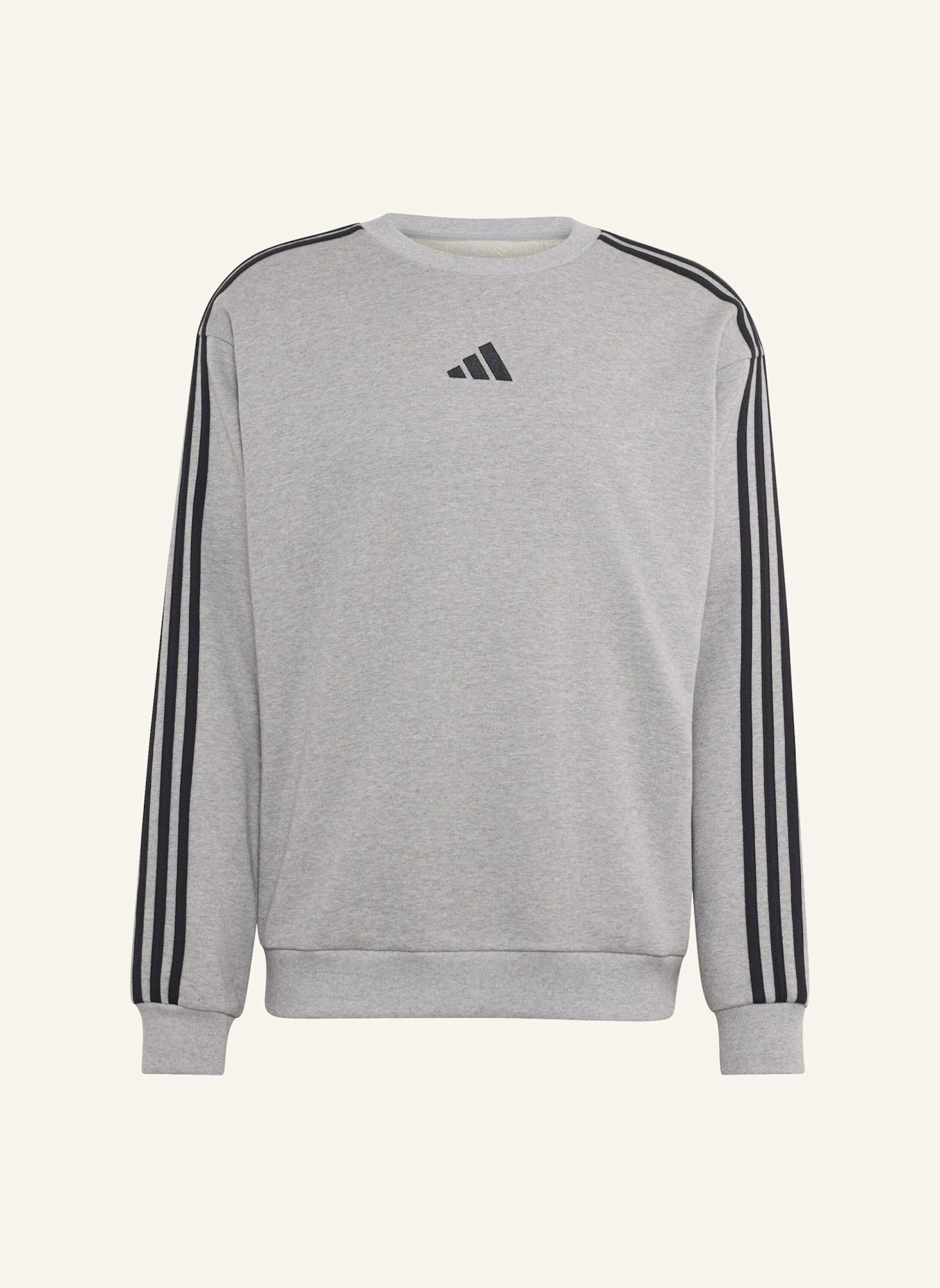 adidas ESSENTIALS 3-STREIFEN FRENCH TERRY SWEATSHIRT: WEISS